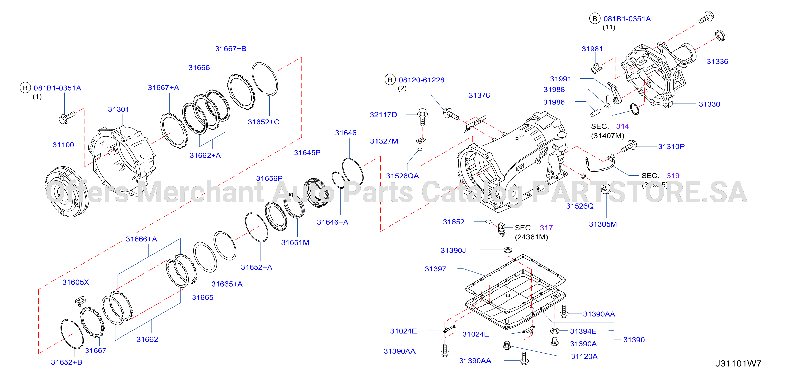 Torque Converter Housing Case Pan Assy Oil Brkt