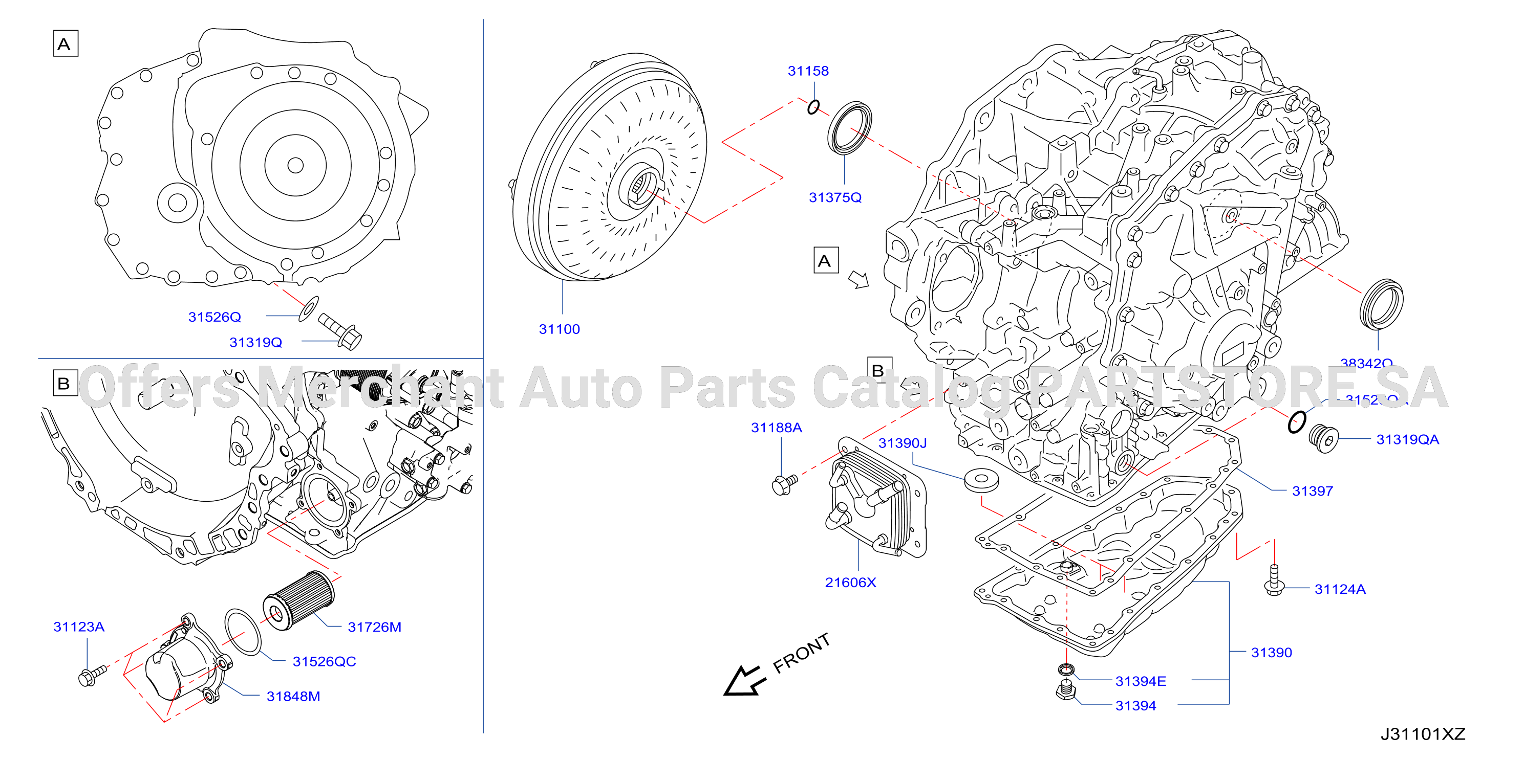 Torque Converter Housing Case Converter Housing