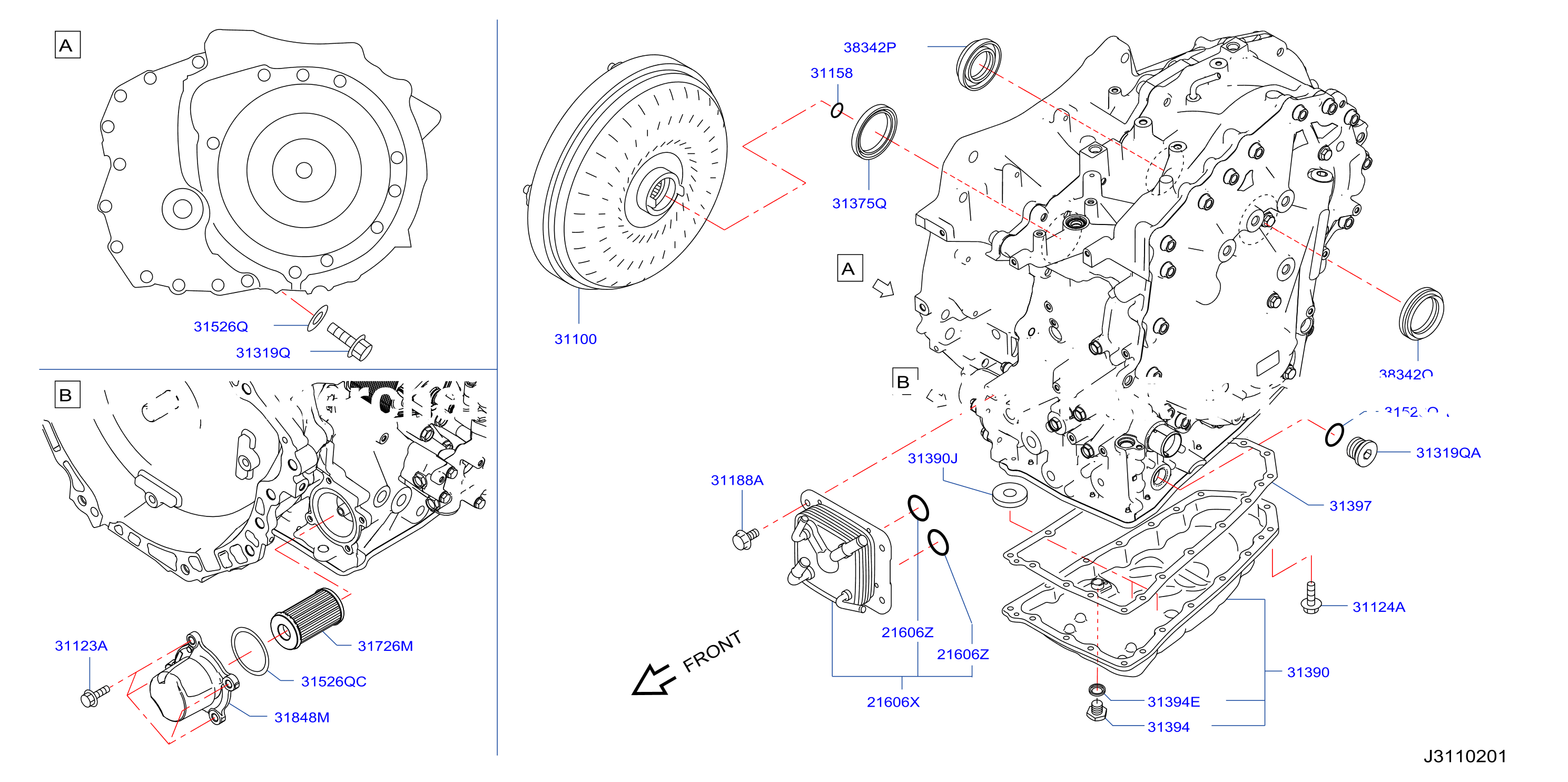 Torque Converter Housing Case Converter Housing