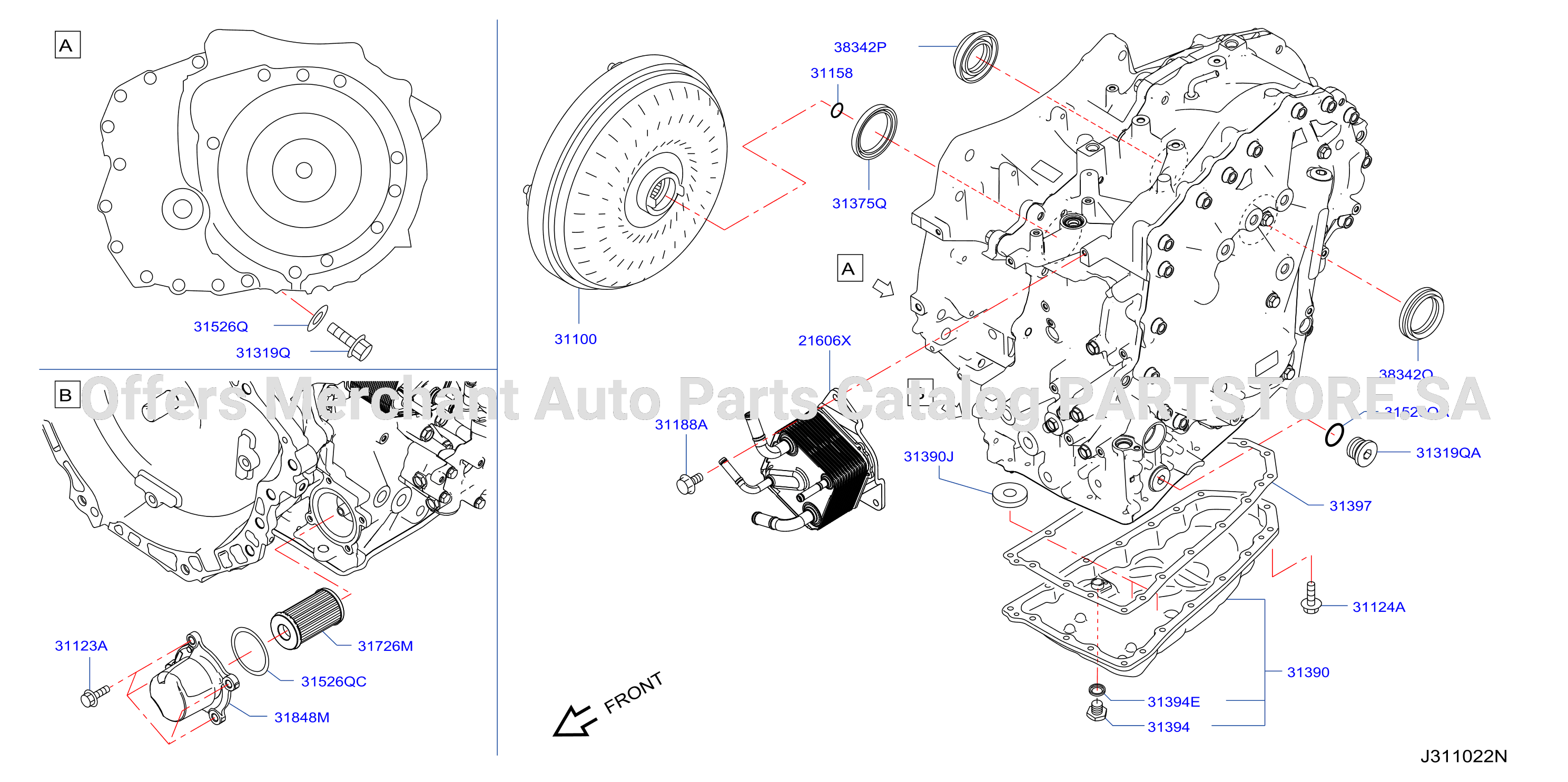Torque Converter Housing Case Converter Housing