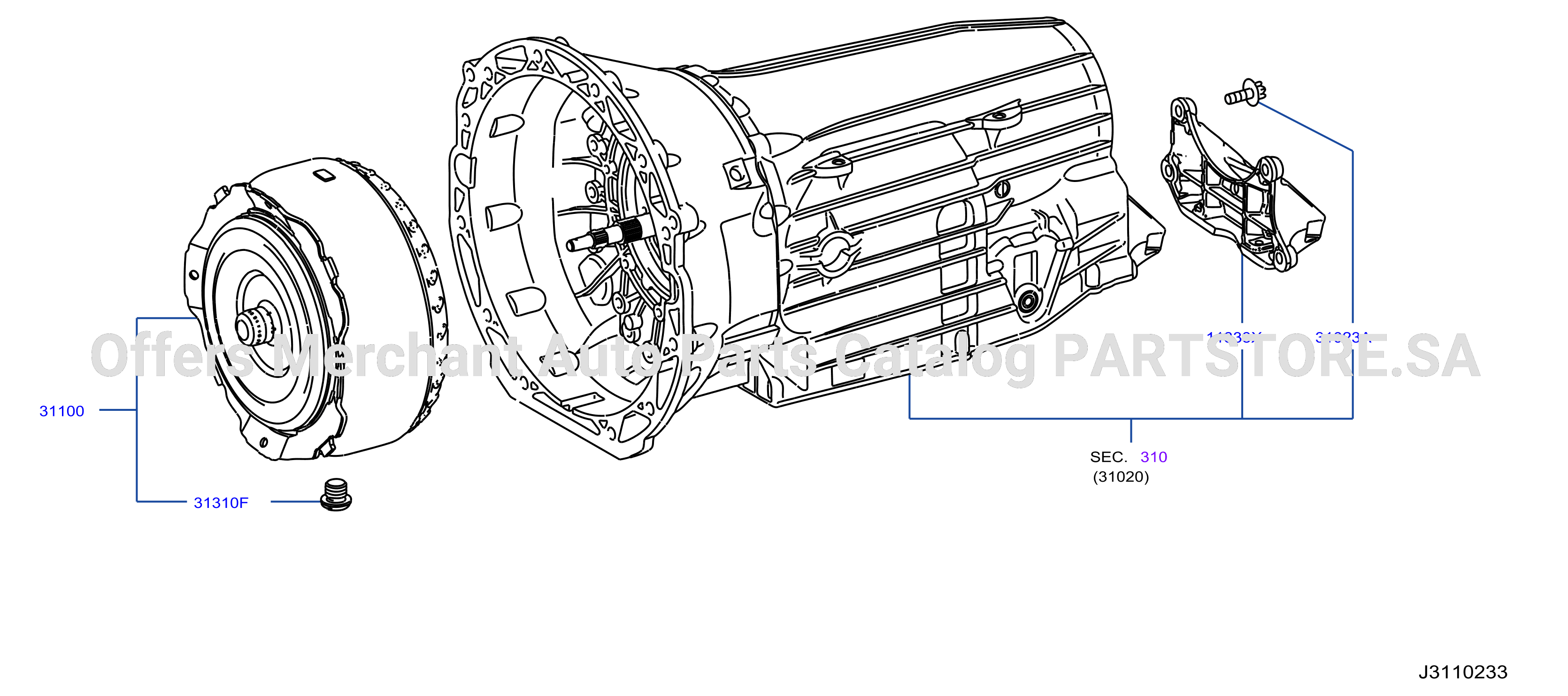 Torque Converter Housing Case Transmission Assembly Torque Converter