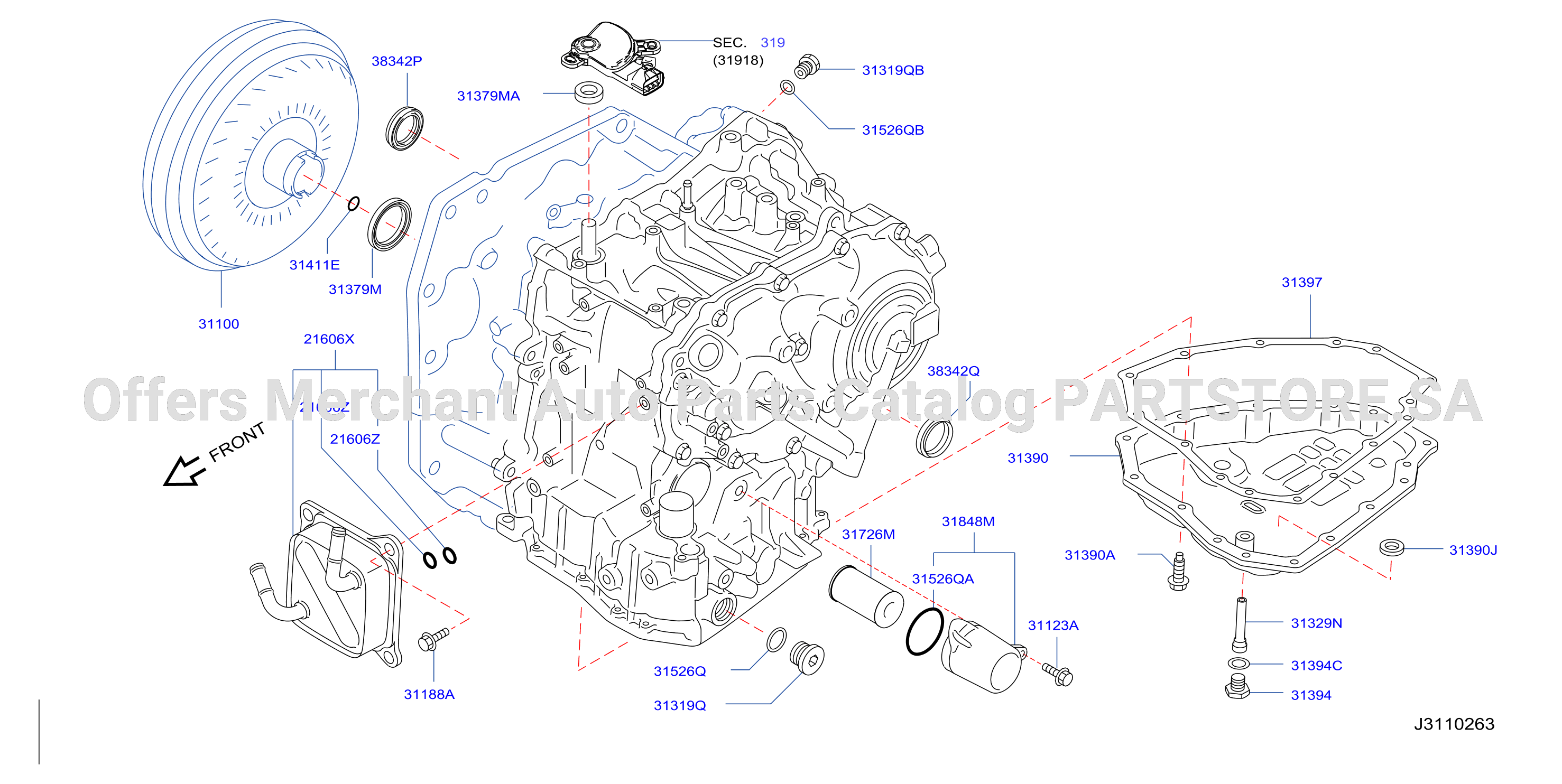 Torque Converter Housing Case Converter Housing