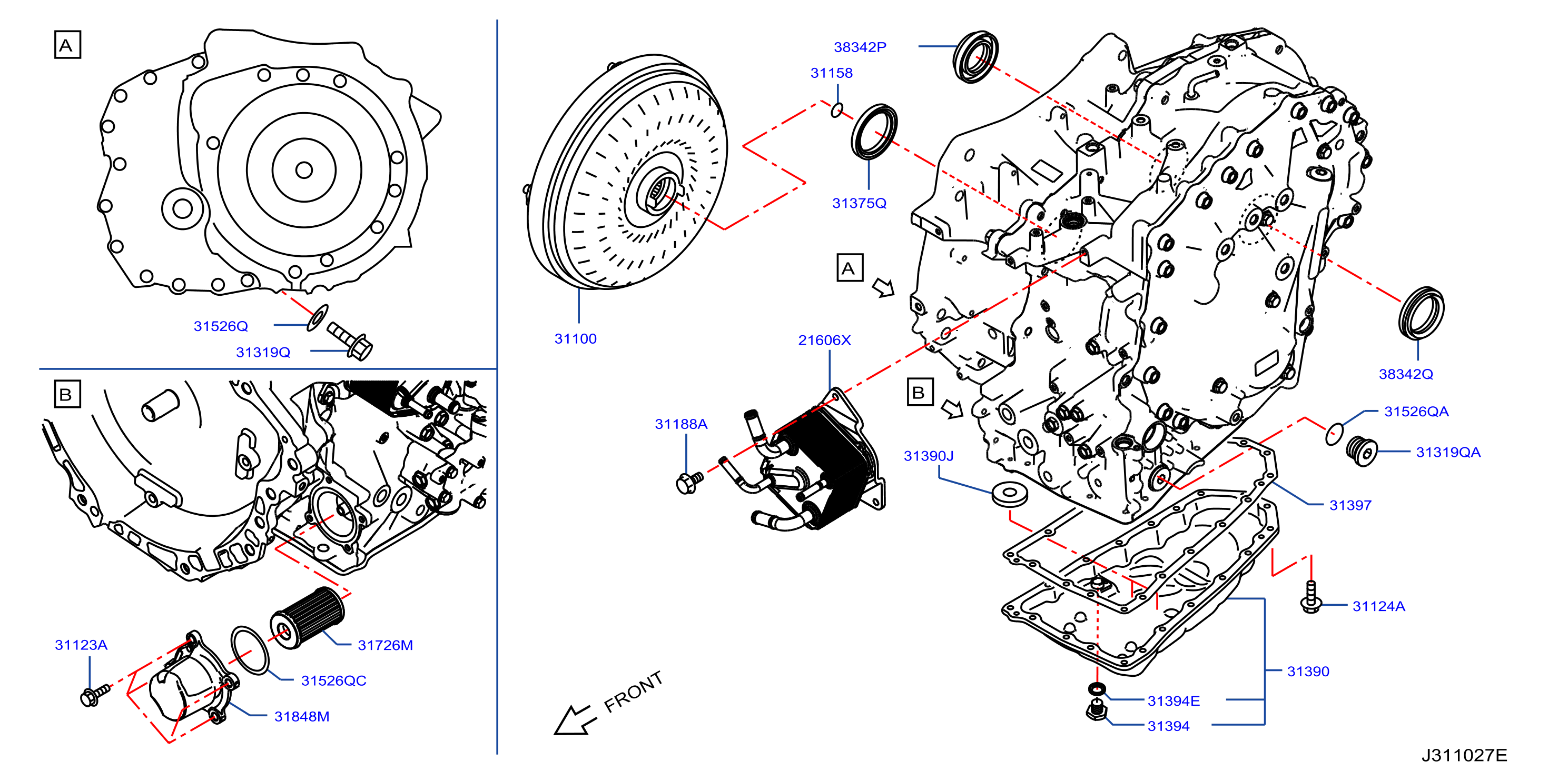 Torque Converter Housing Case Mr20