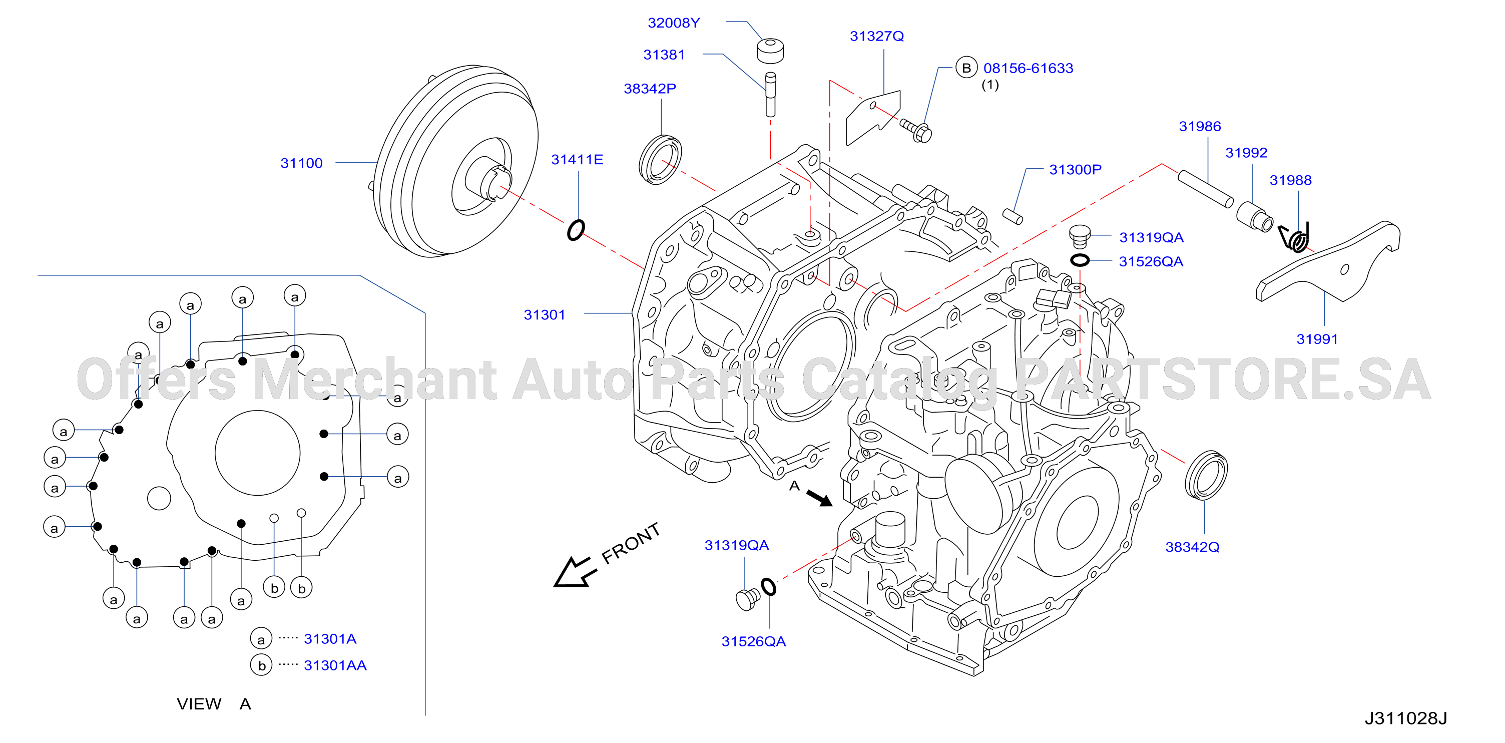 Torque Converter Housing Case Transmission Case