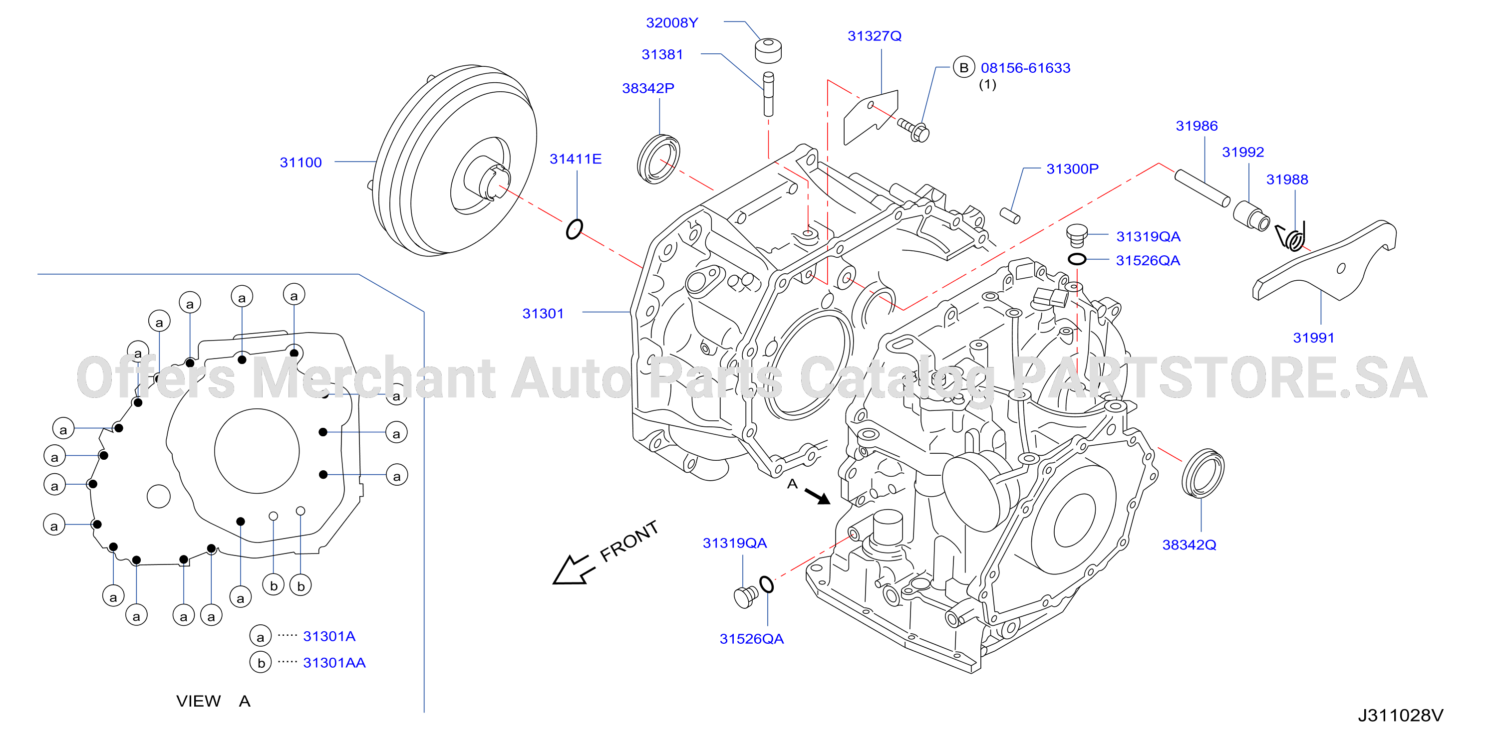Torque Converter Housing Case Transmission Case