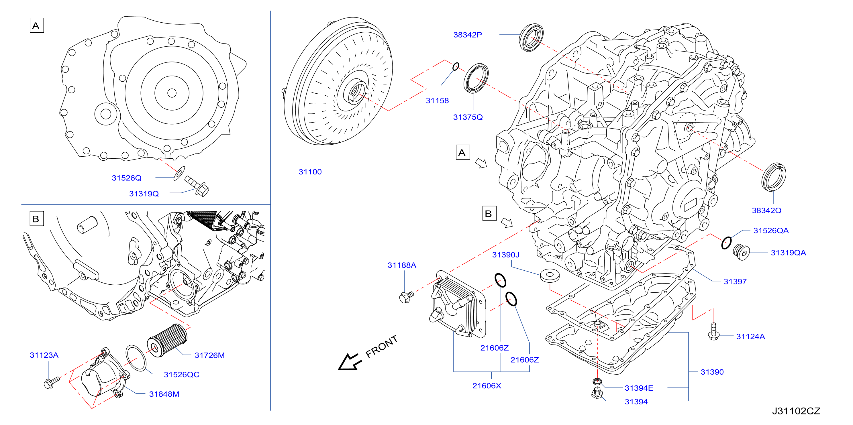 Torque Converter Housing Case Converter Housing