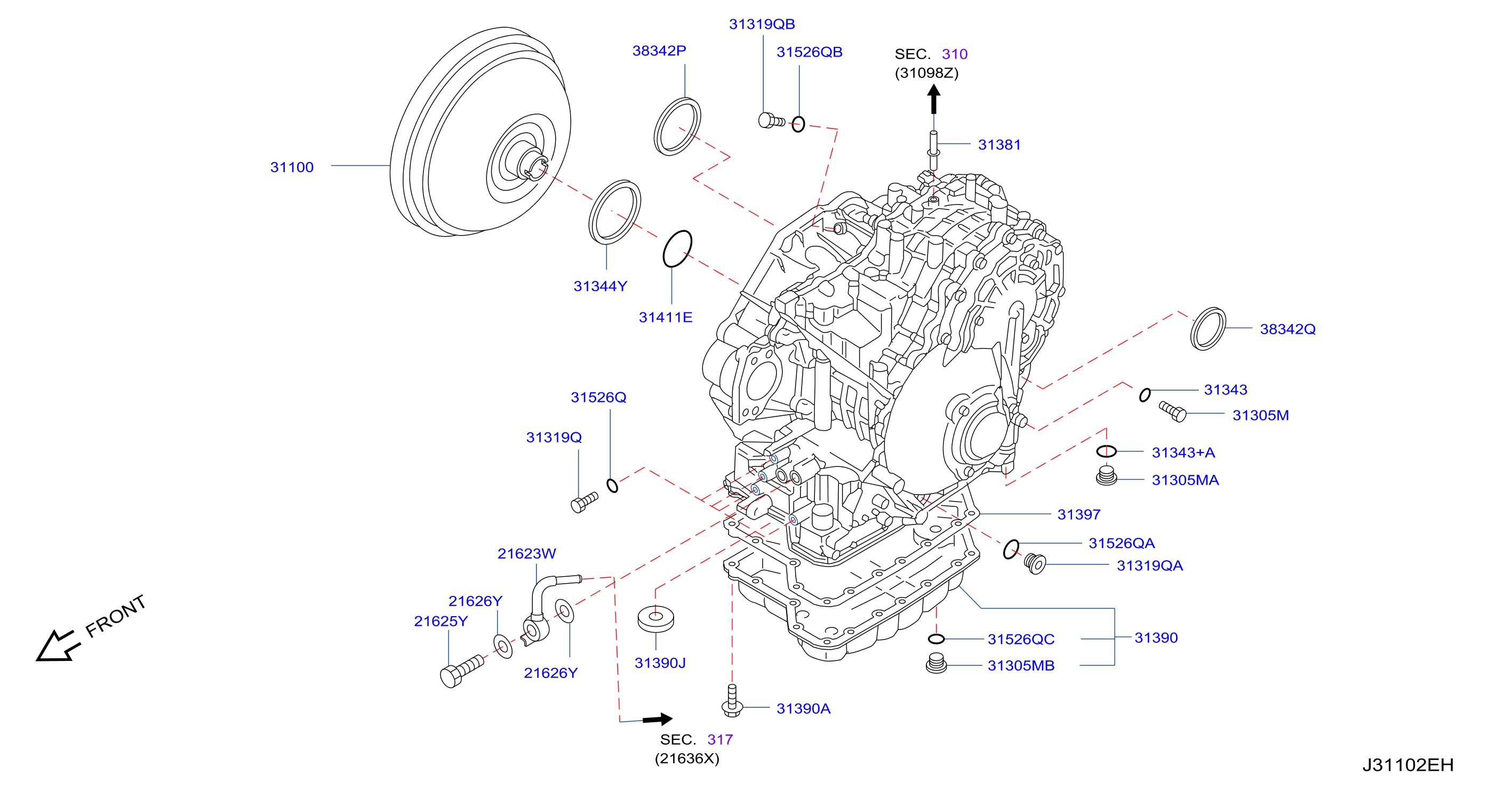 Torque Converter Housing Case Converter Housing