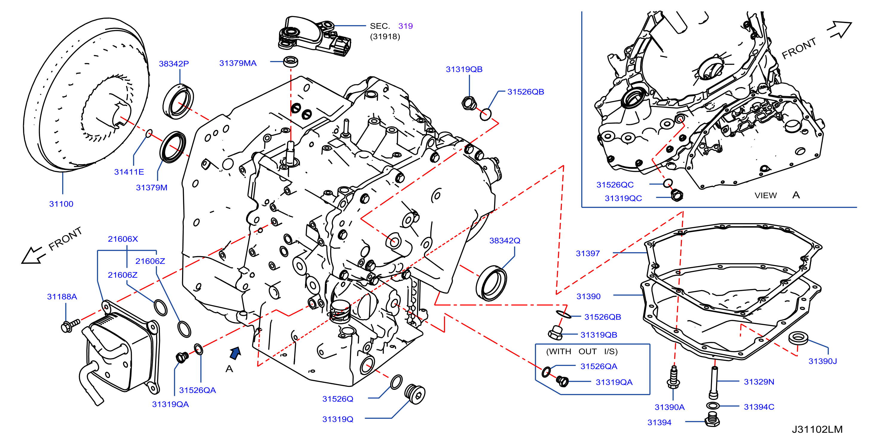 Torque Converter Housing Case Converter Housing