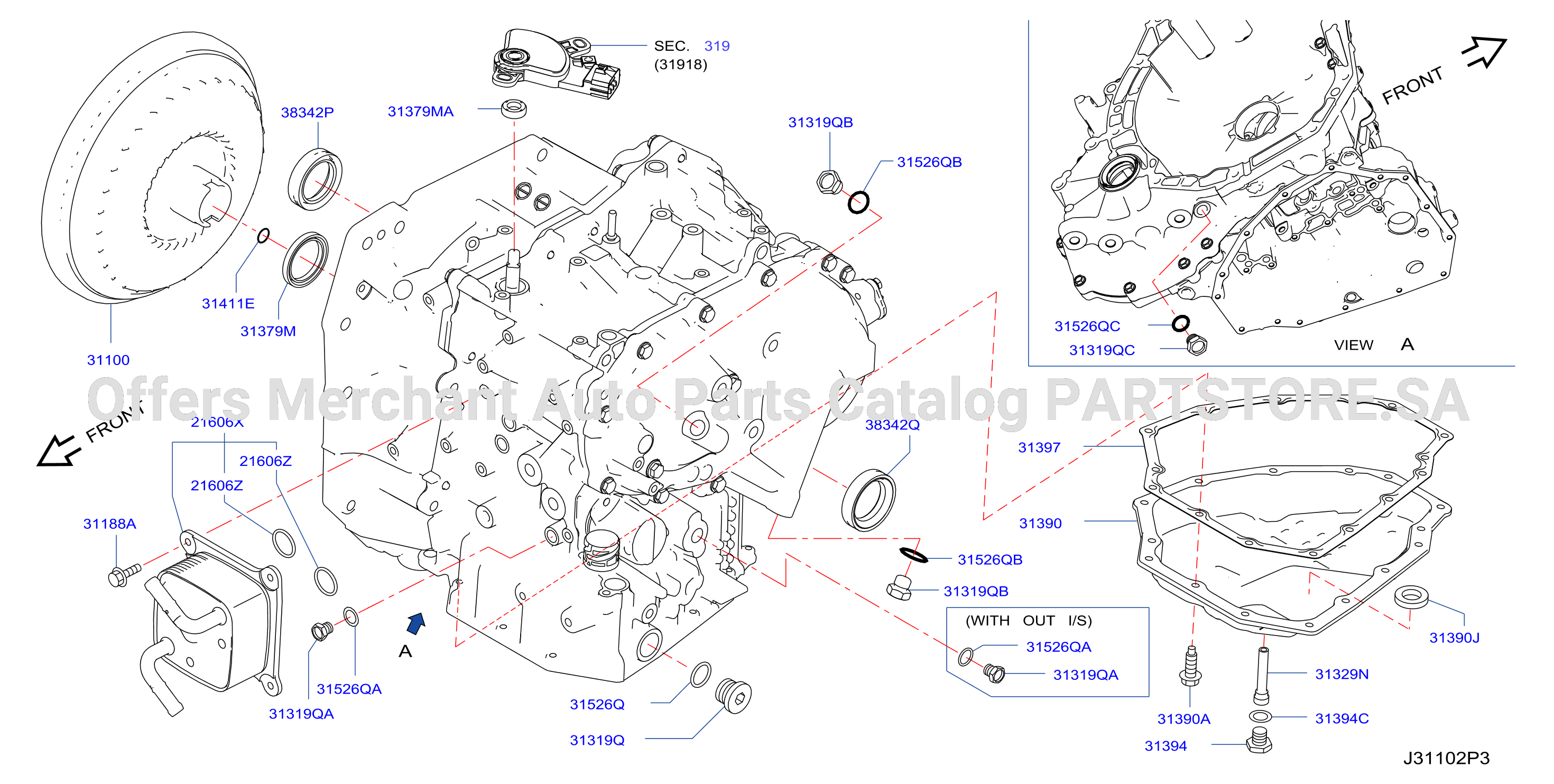 Torque Converter Housing Case Converter Housing