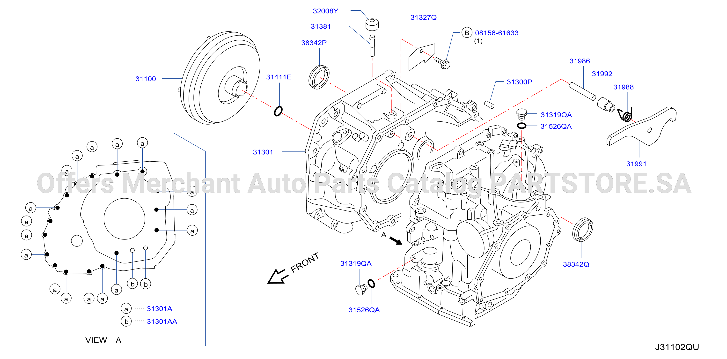 Torque Converter Housing Case Transmission Case