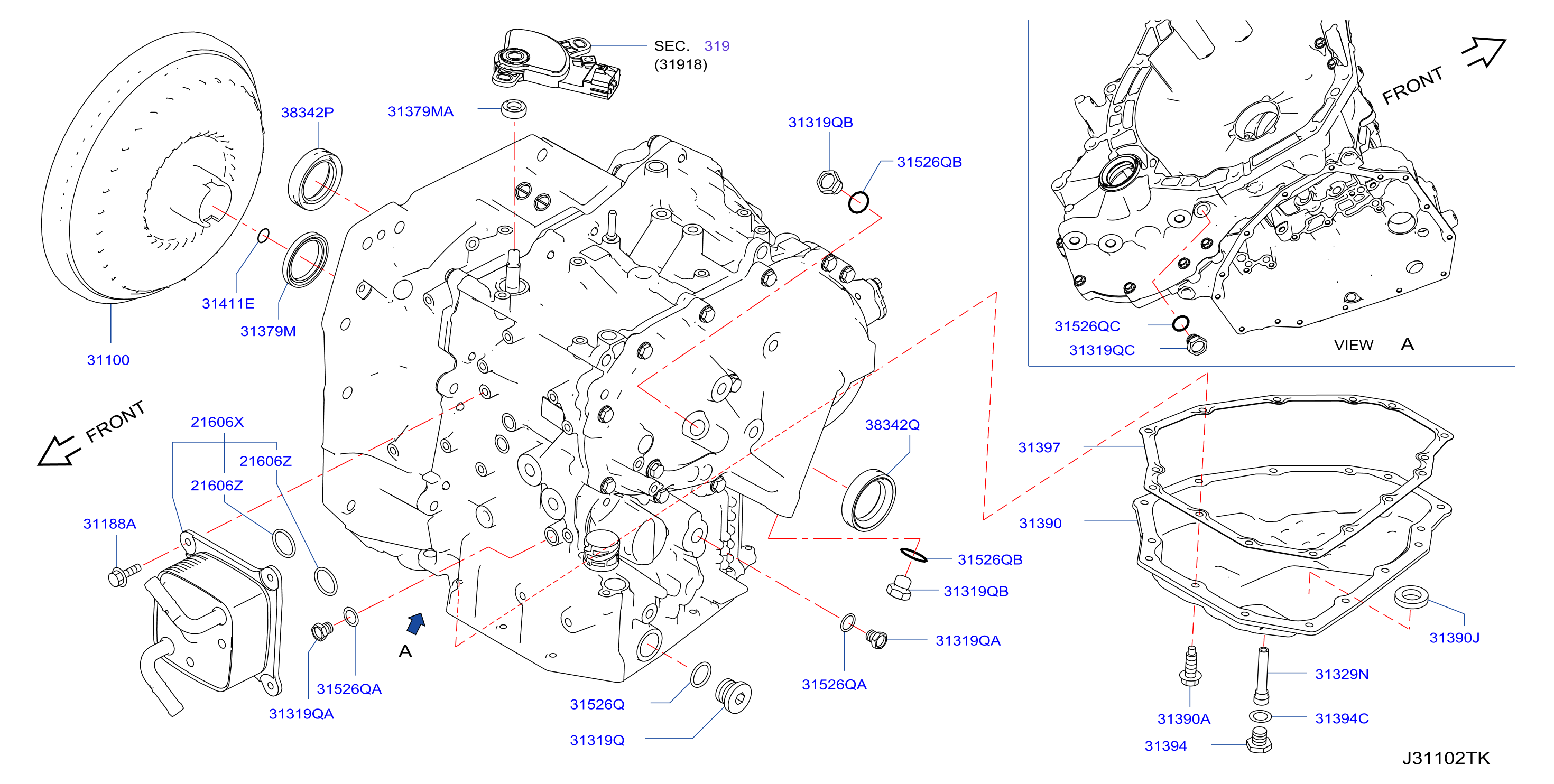 Torque Converter Housing Case Converter Housing
