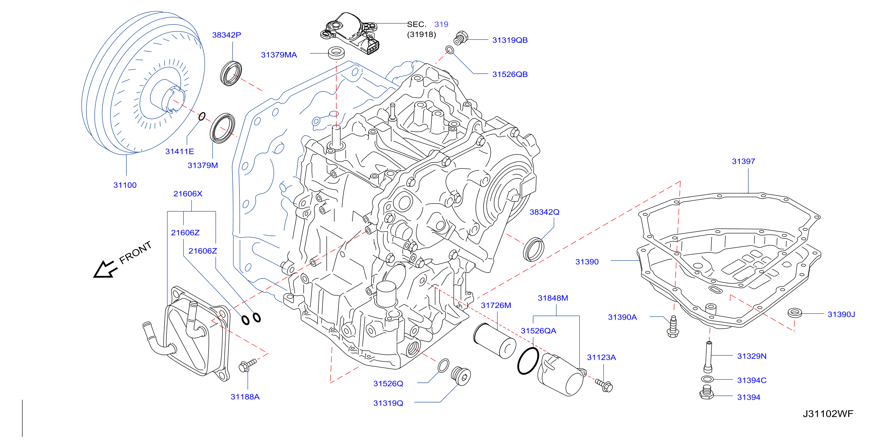 Torque Converter Housing Case Converter Housing