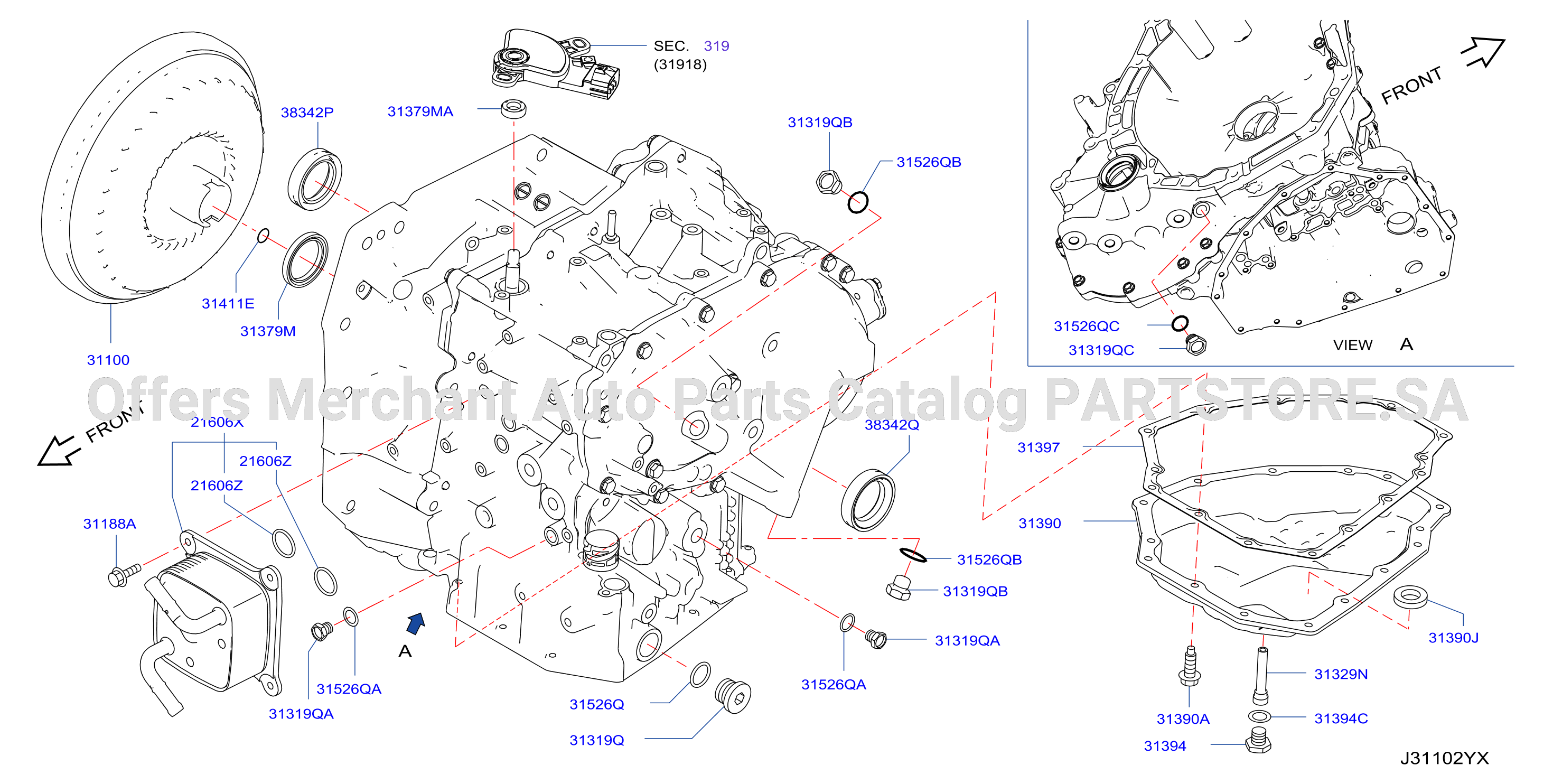 Torque Converter Housing Case Converter Housing