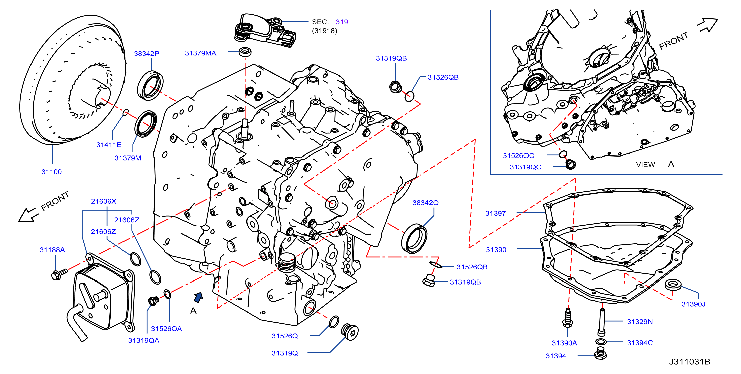 Torque Converter Housing Case Converter Housing