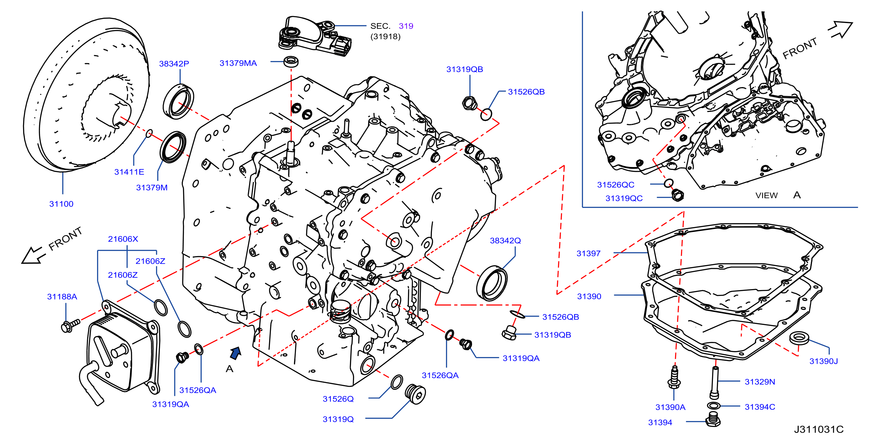 Torque Converter Housing Case Converter Housing