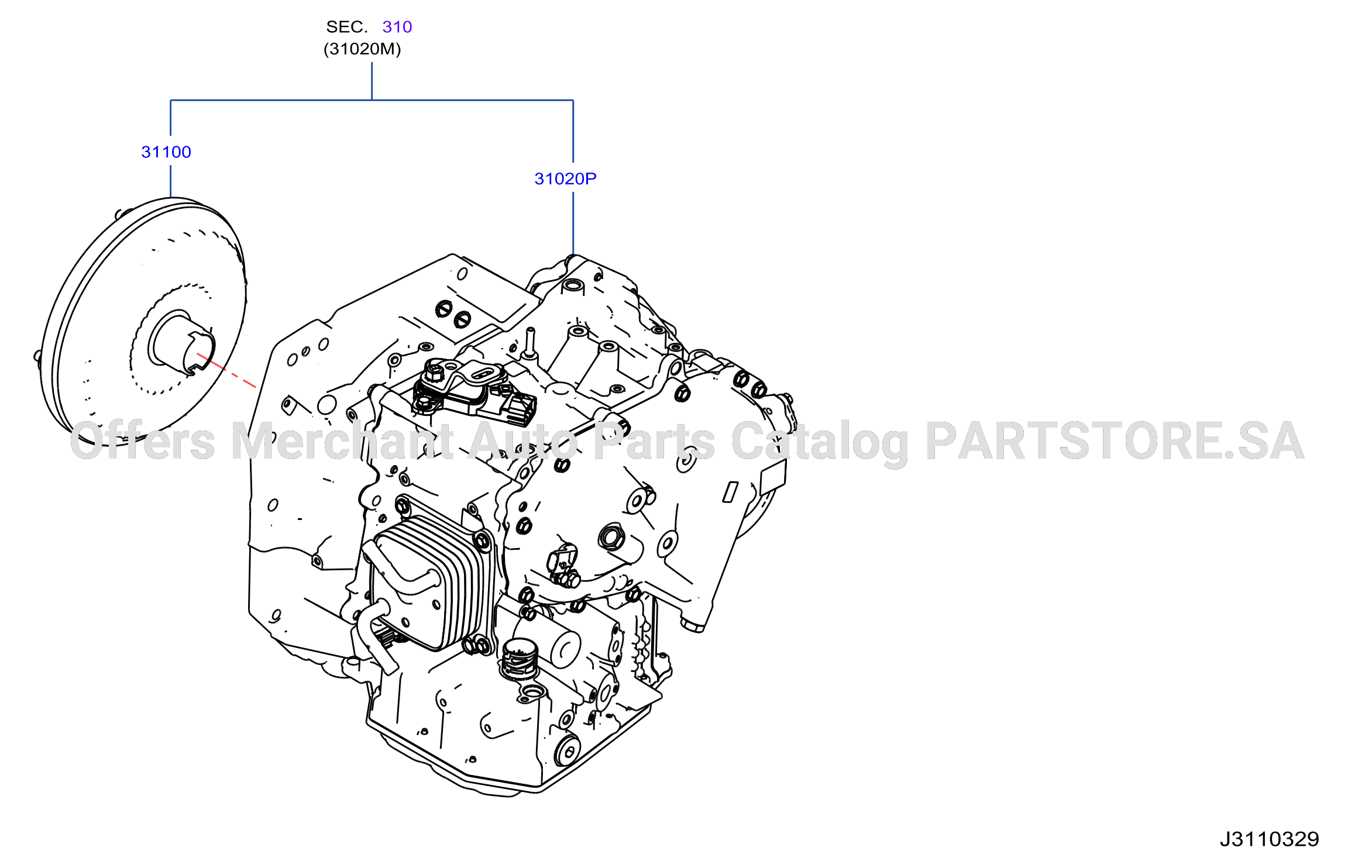 Torque Converter Housing Case T C Less Unit