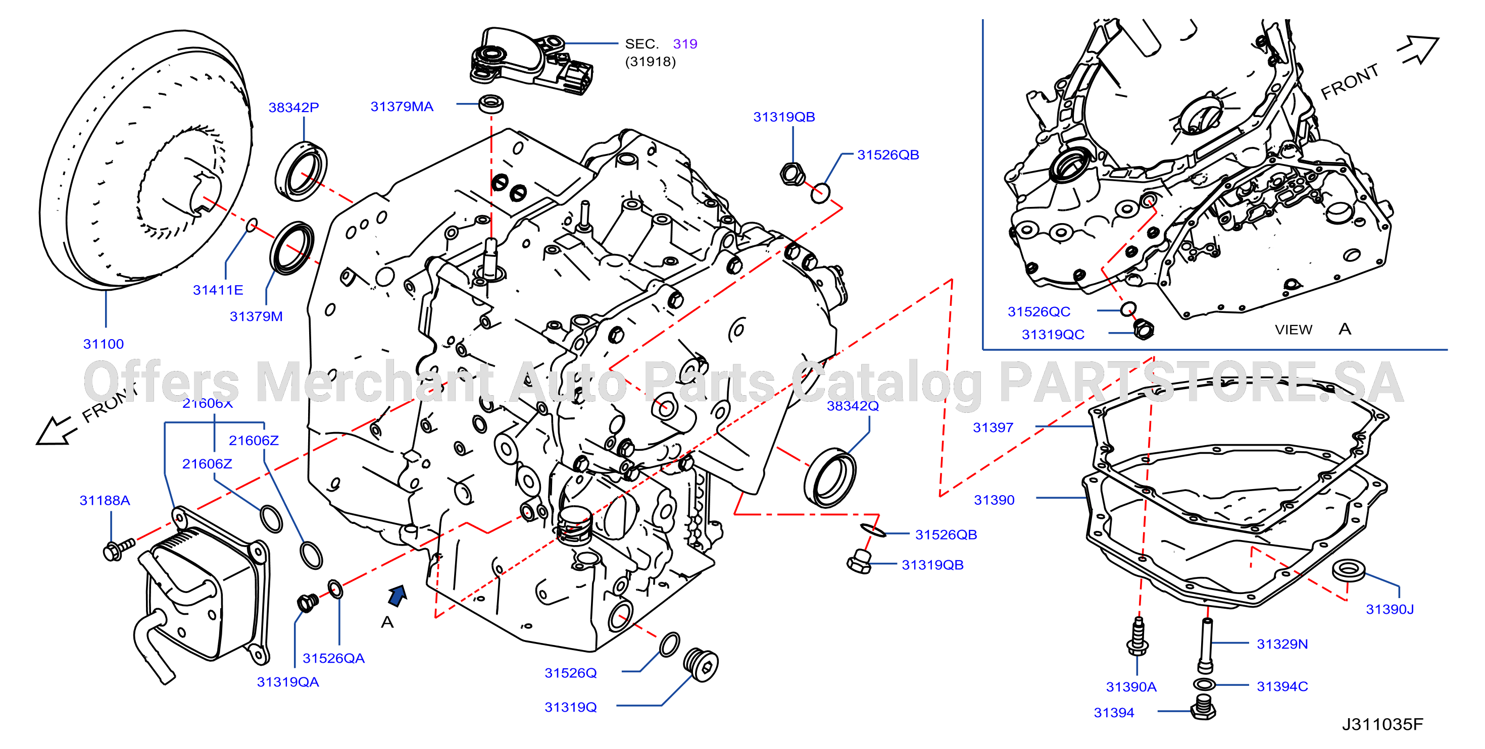 Torque Converter Housing Case Converter Housing