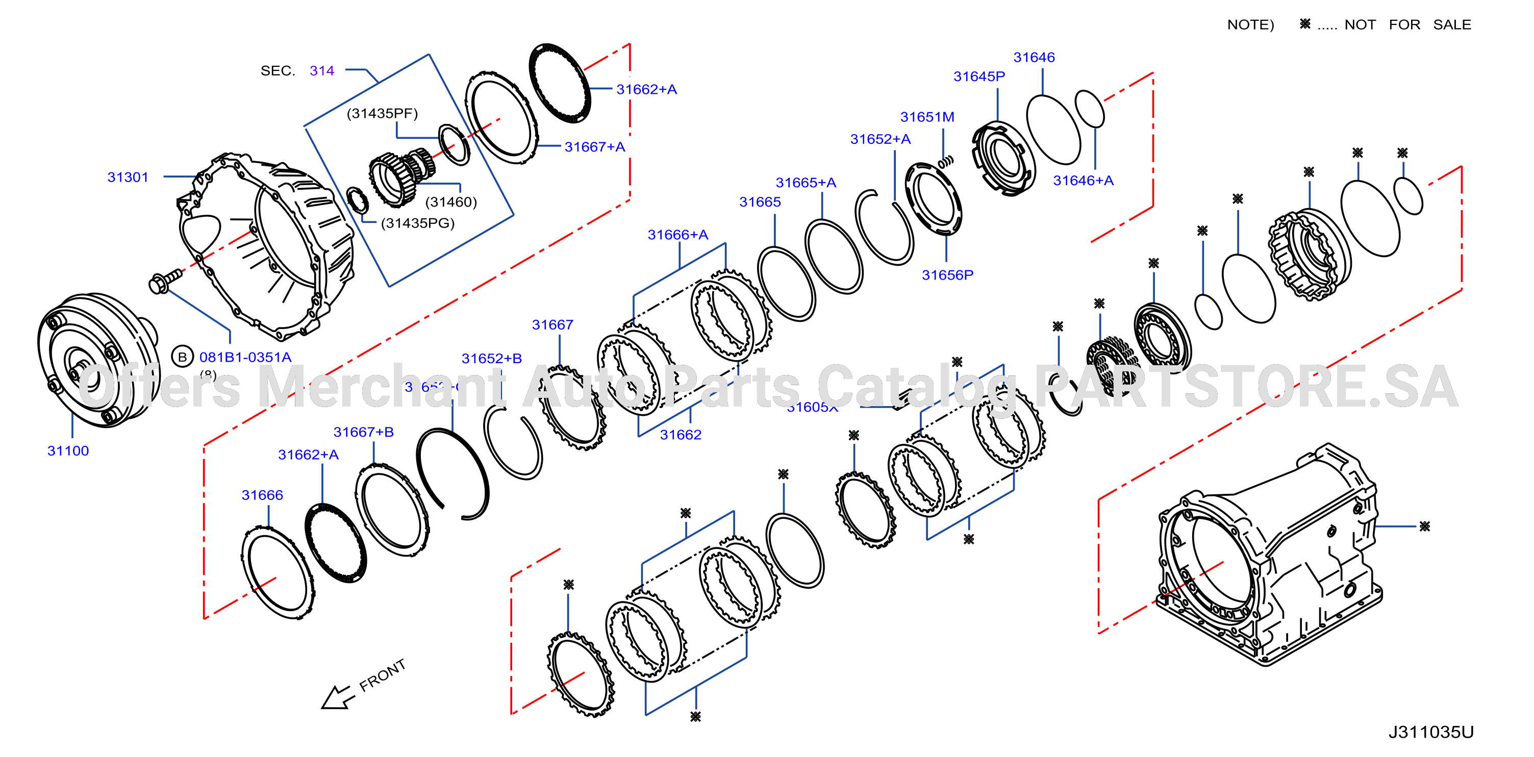 Torque Converter Housing Case Converter Housing
