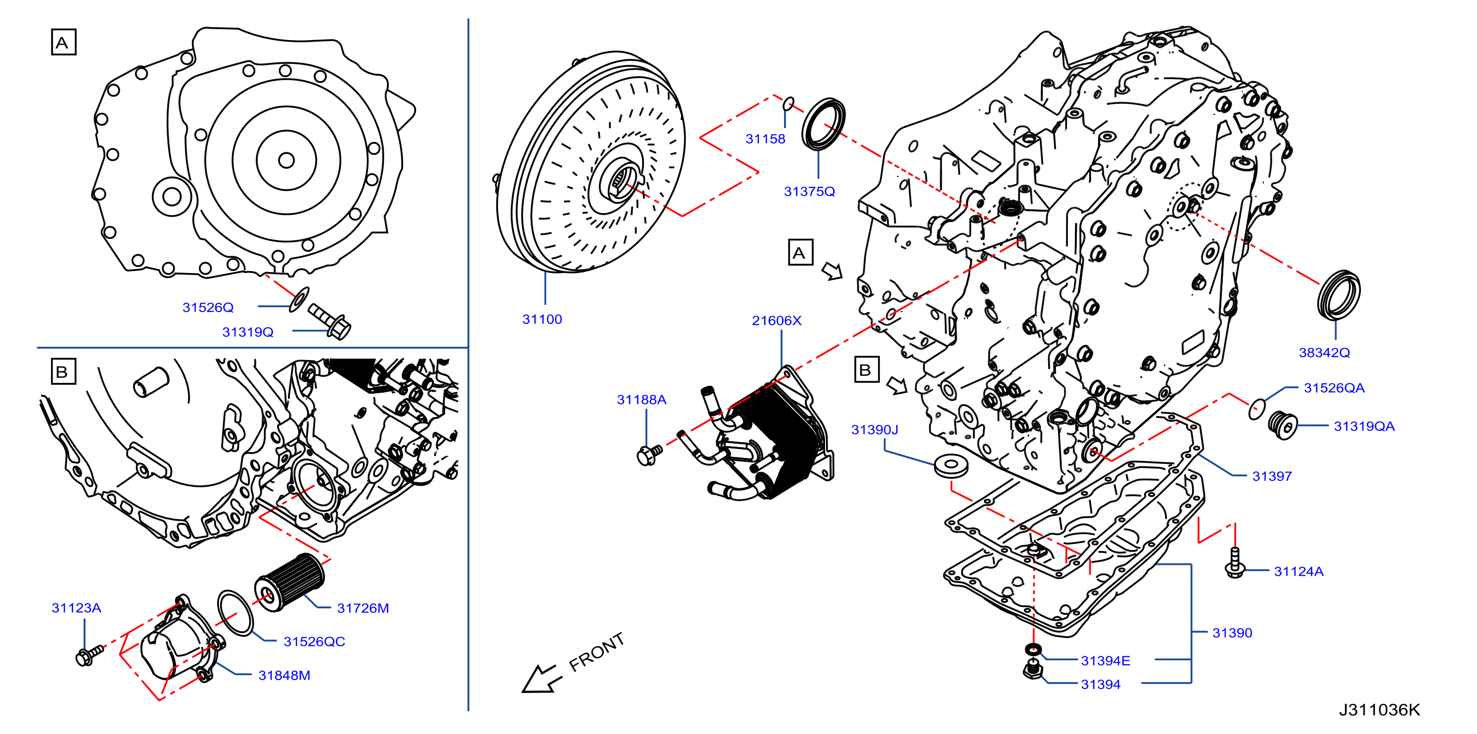 Torque Converter Housing Case Converter Housing For 4Wd