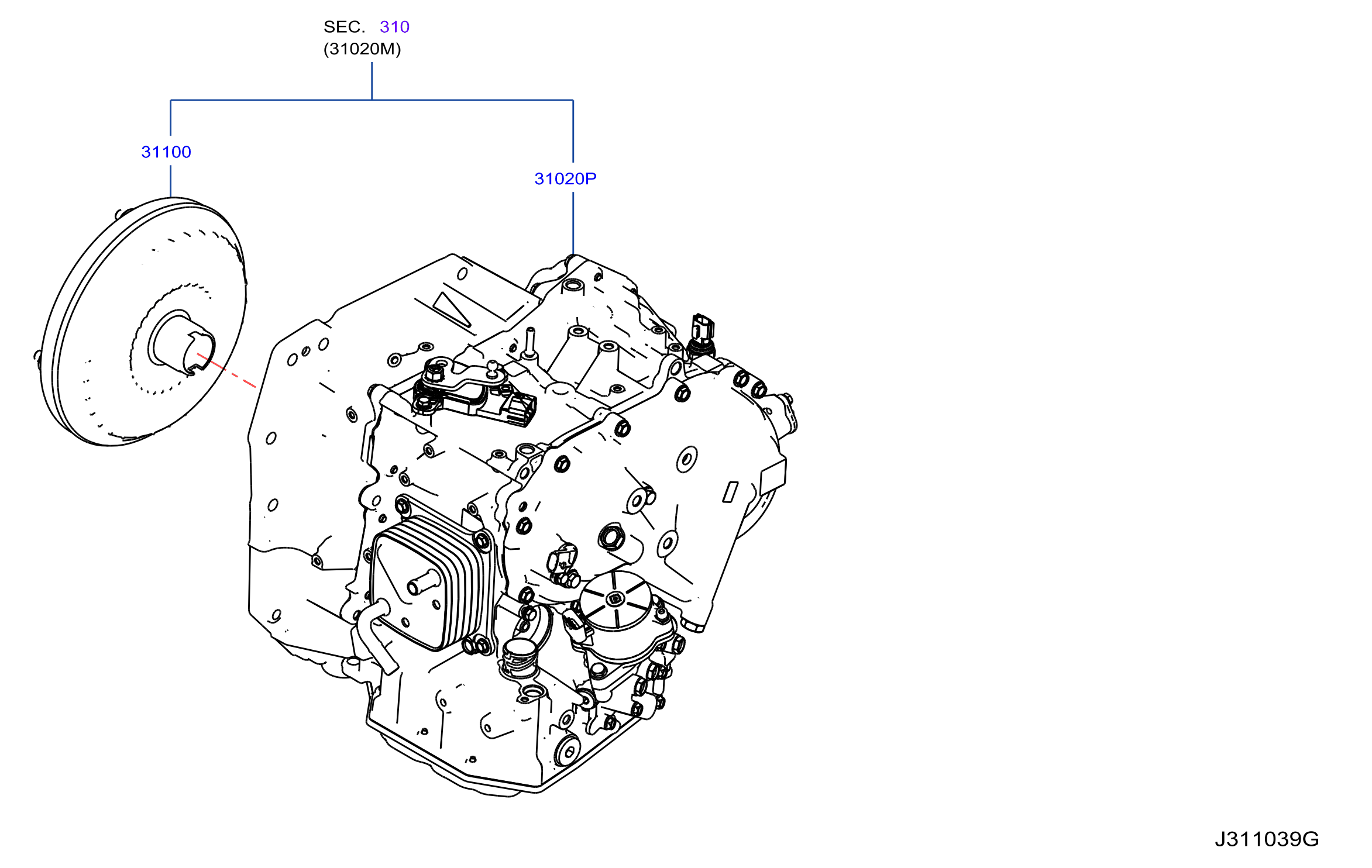 Torque Converter Housing Case T C Less Unit With Iss