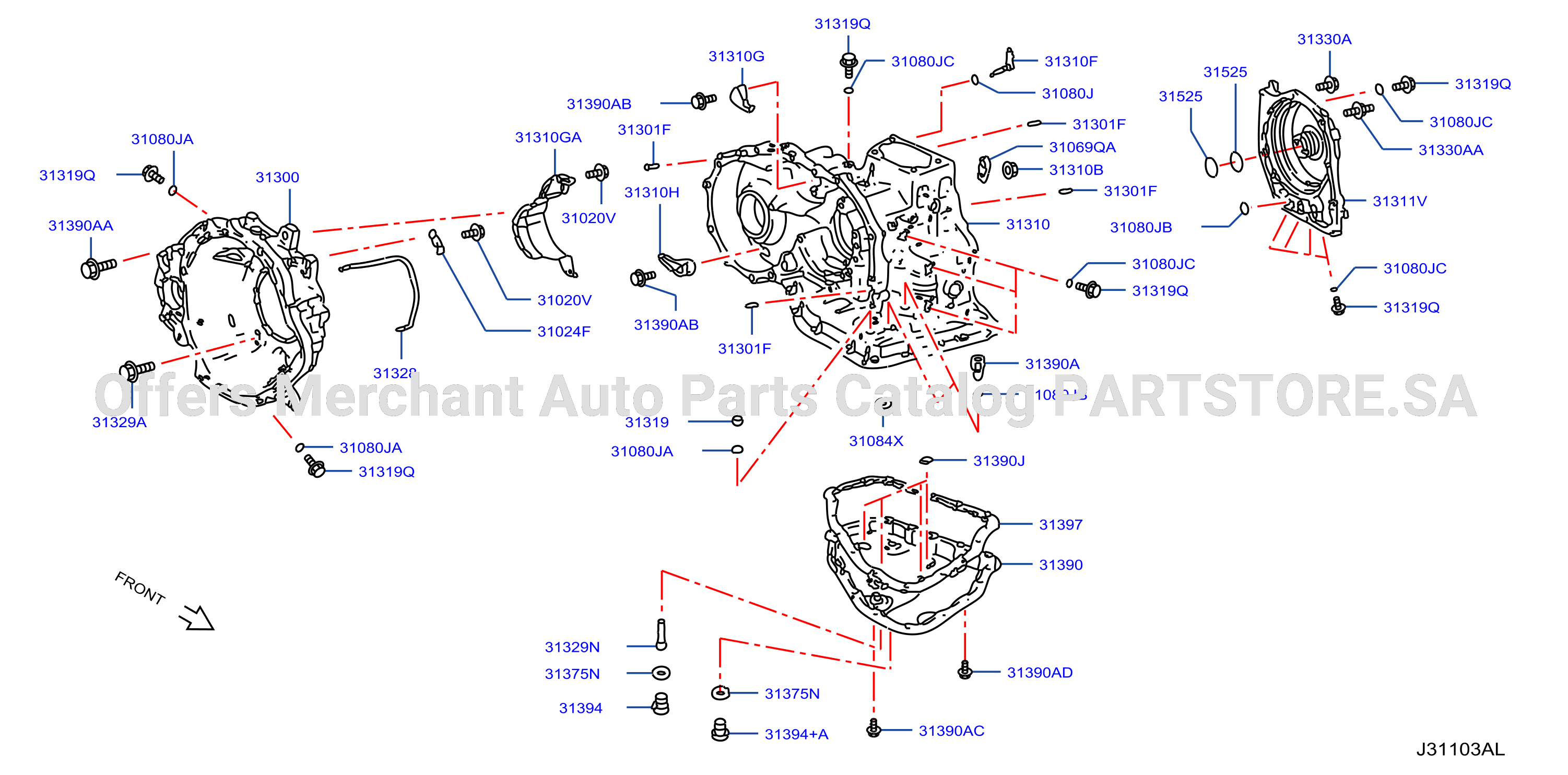 Torque Converter Housing Case Transmission Case