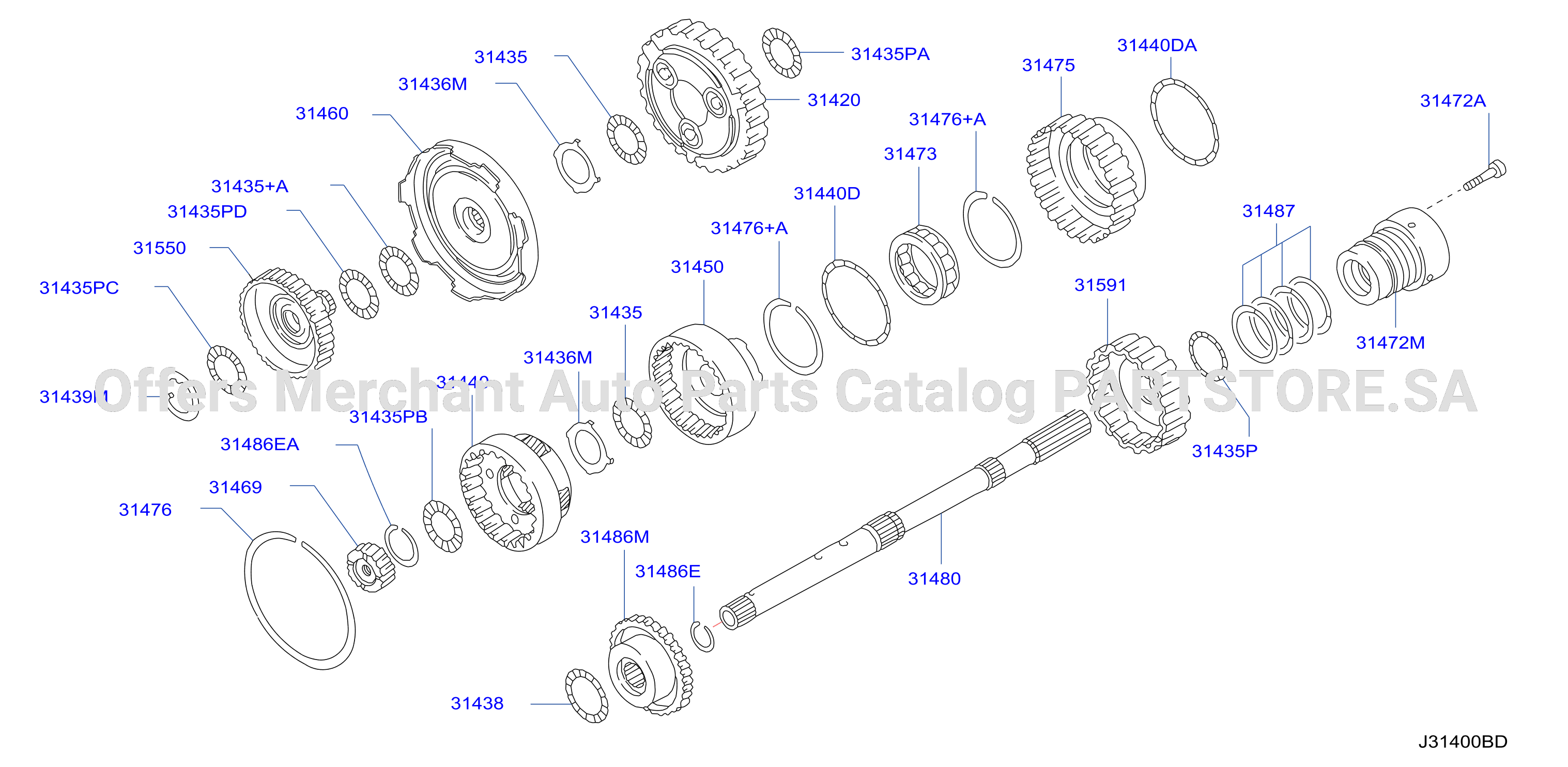 Governor Power Train Planetary Gear
