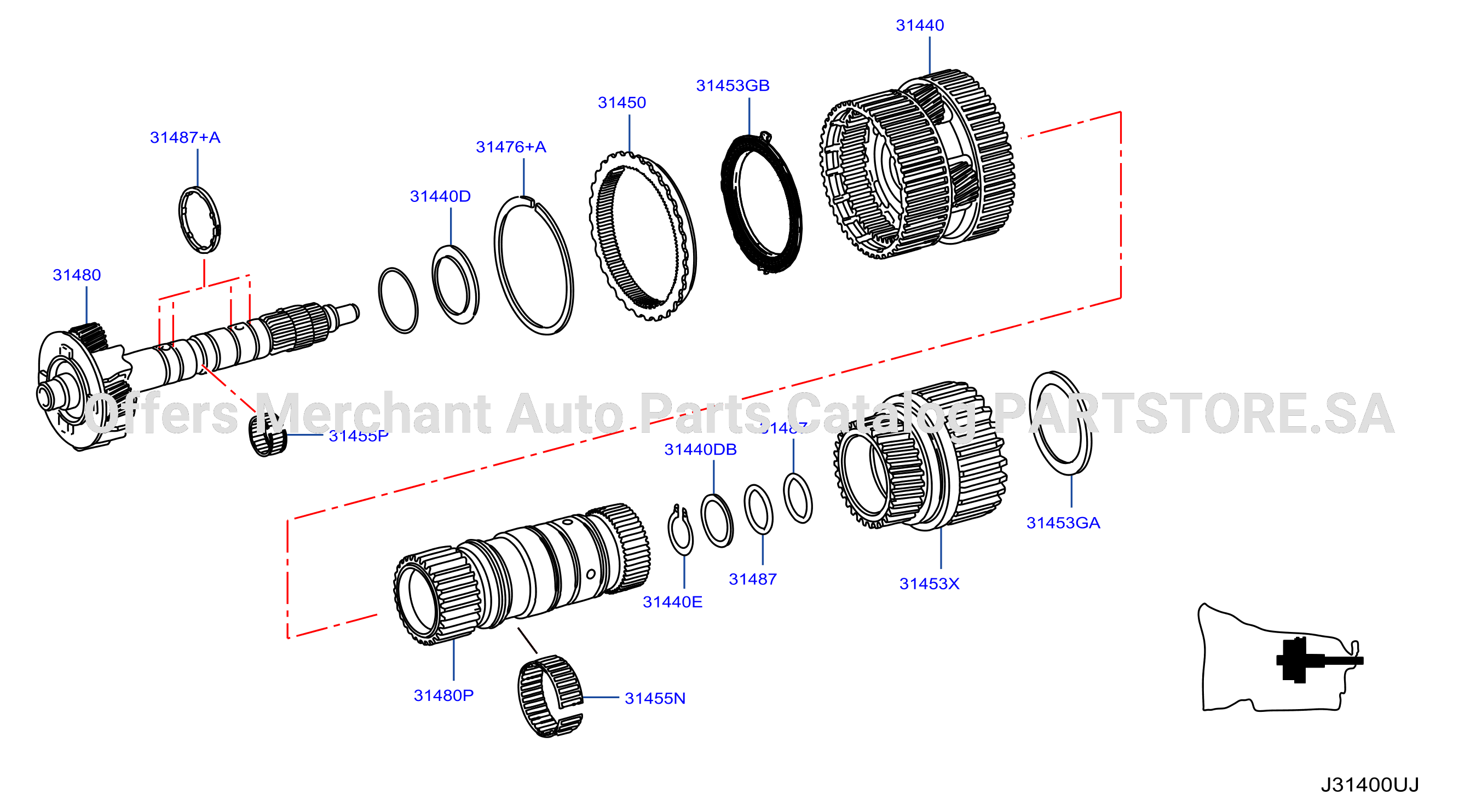 Governor Power Train Planetary Gear Center Planetary Set