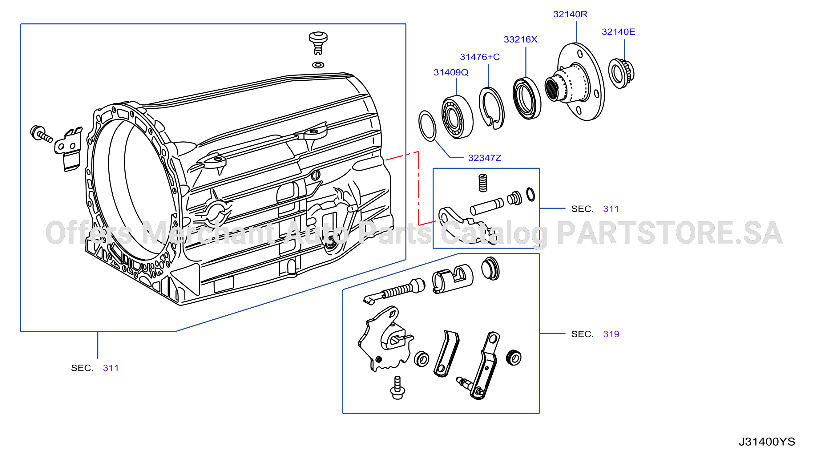 Governor Power Train Planetary Gear Transmission Housing Output Flange