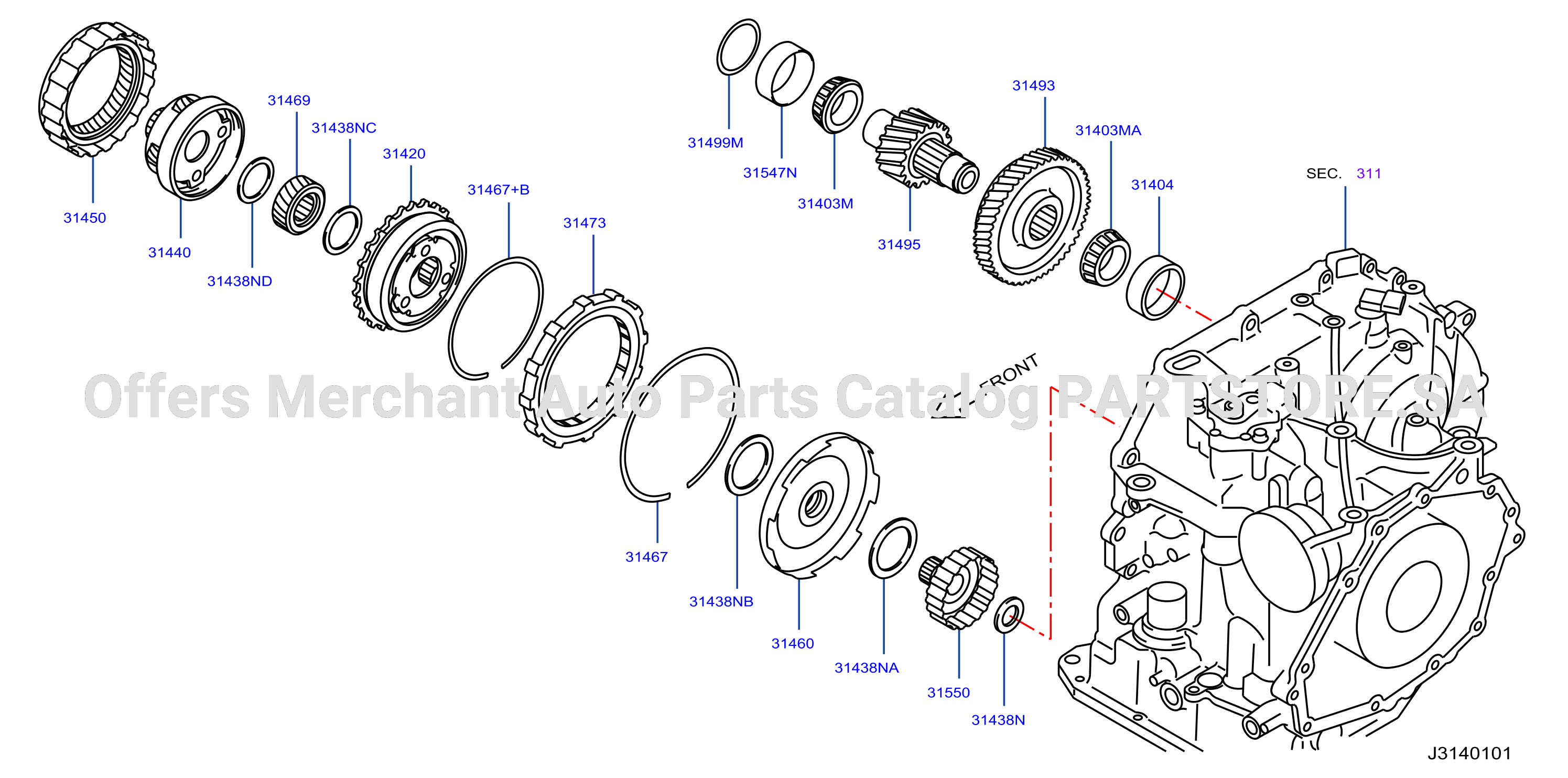 Governor Power Train Planetary Gear