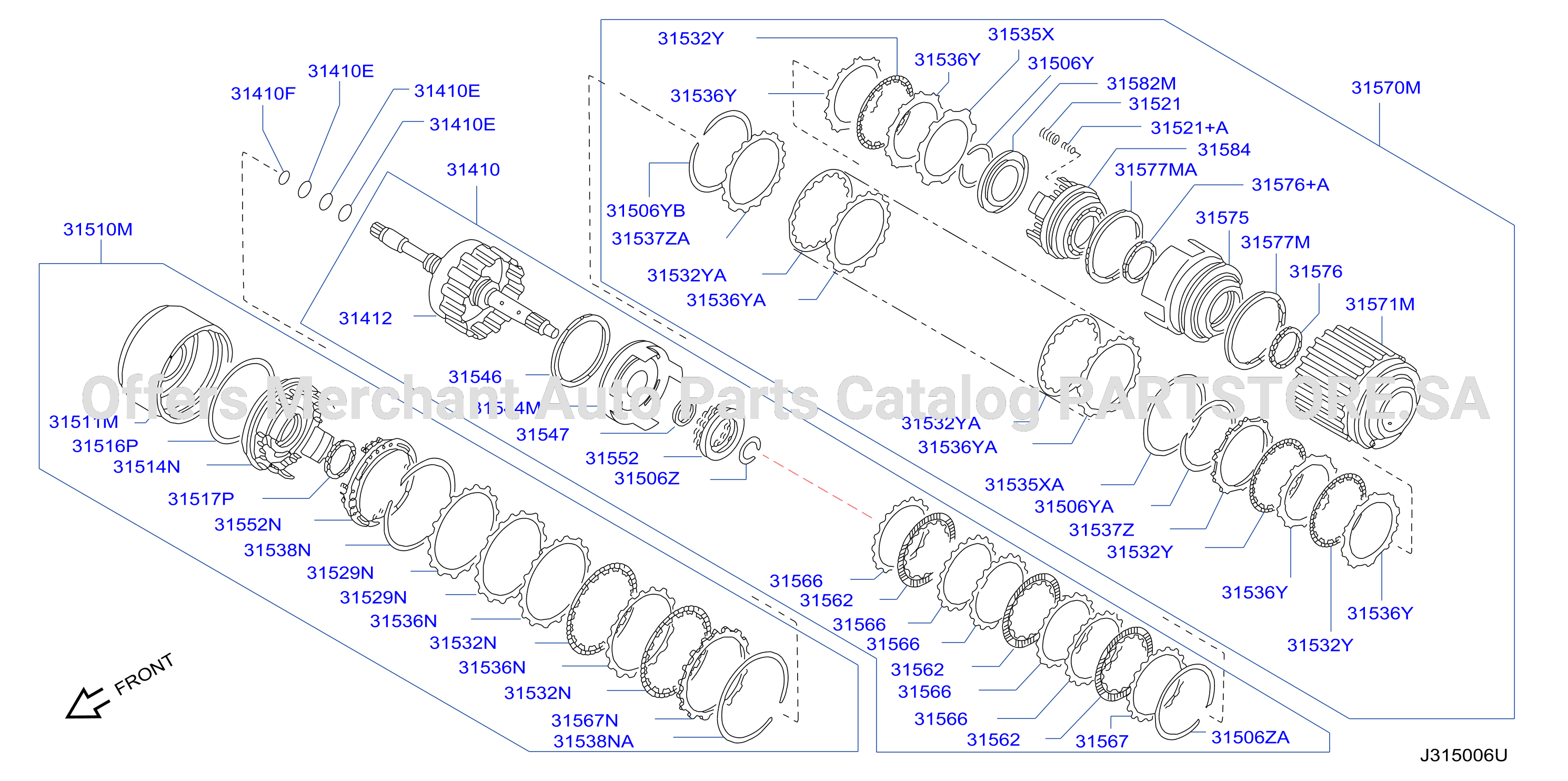 Clutch Band Servo Low Reverse Clutch Parts