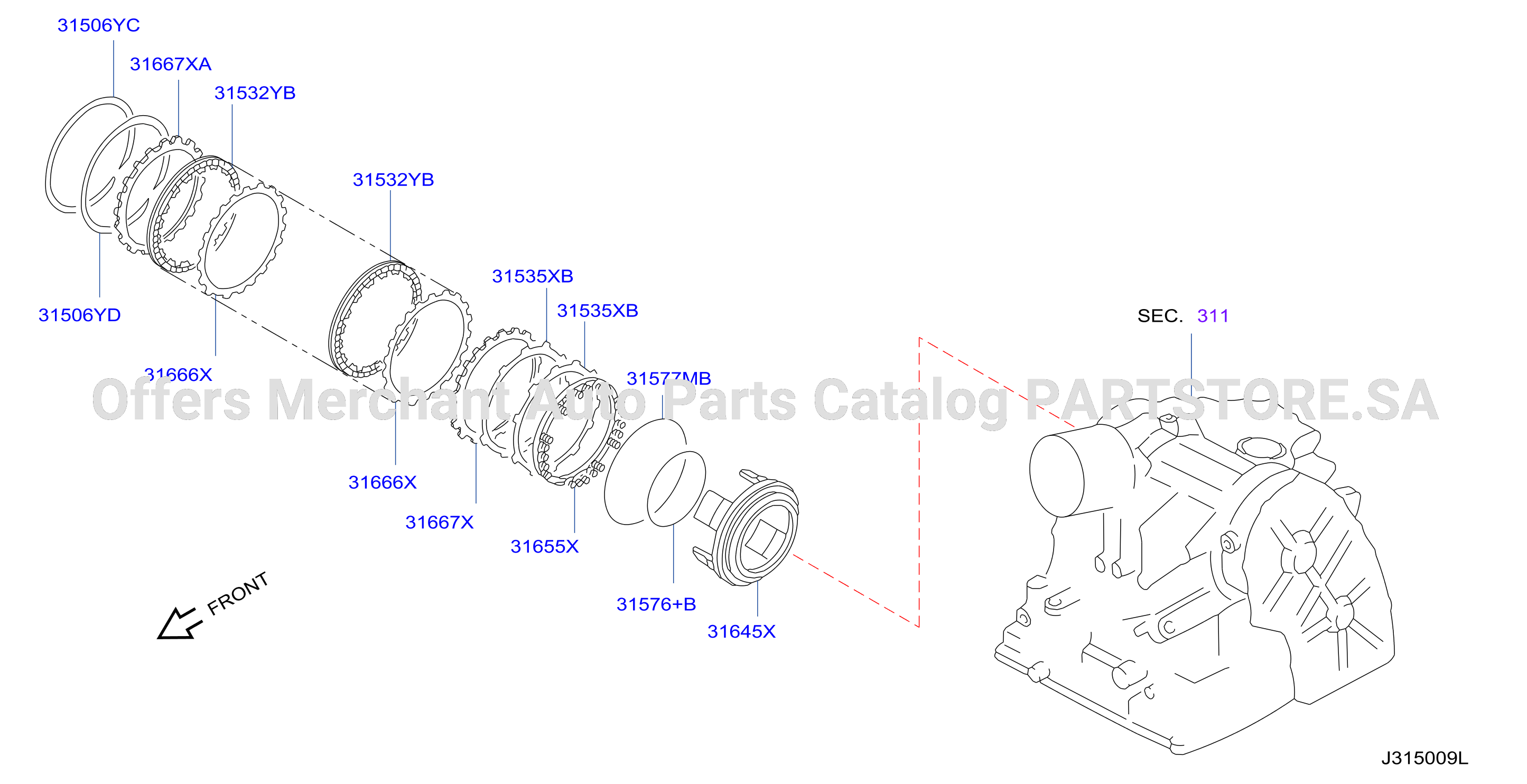Clutch Band Servo Low Reverse Parts