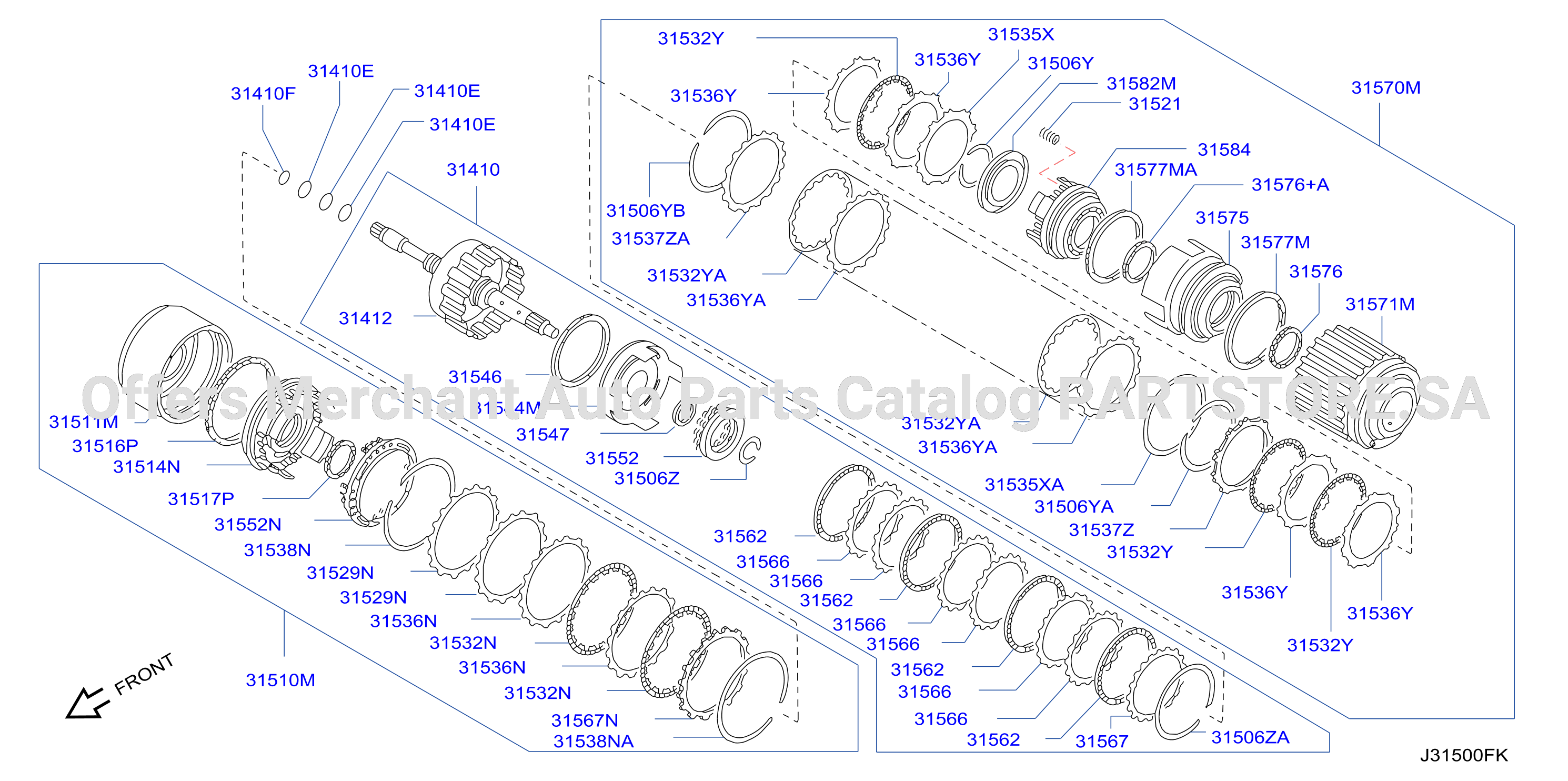 Clutch Band Servo Low Reverse Clutch Parts