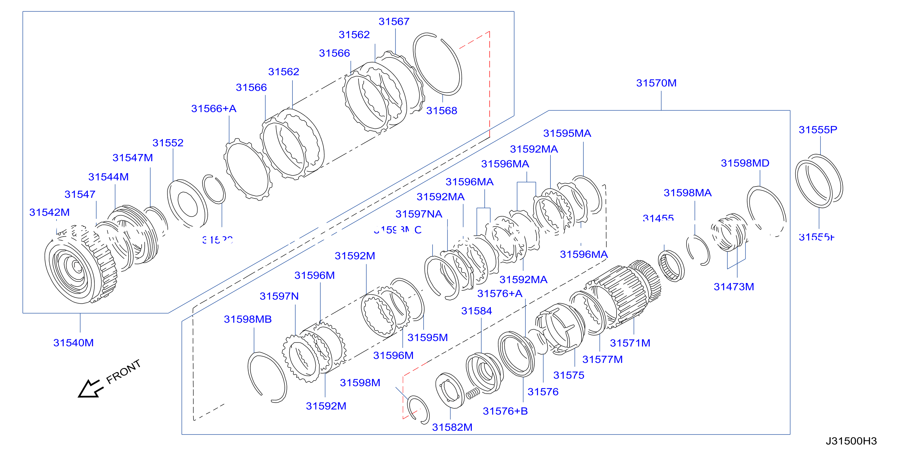 Clutch Band Servo Low Reverse Clutch Parts
