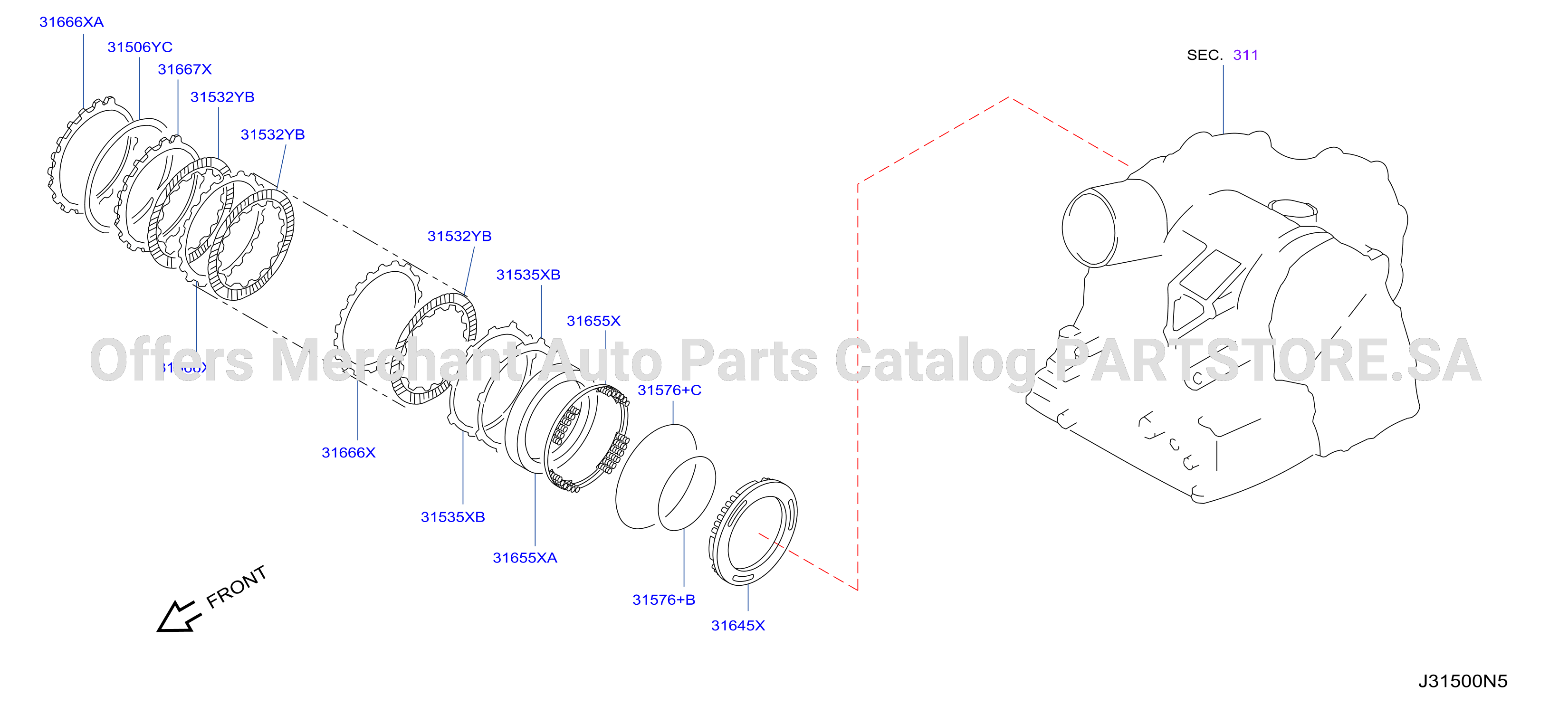 Clutch Band Servo Low Reverse Brake Parts
