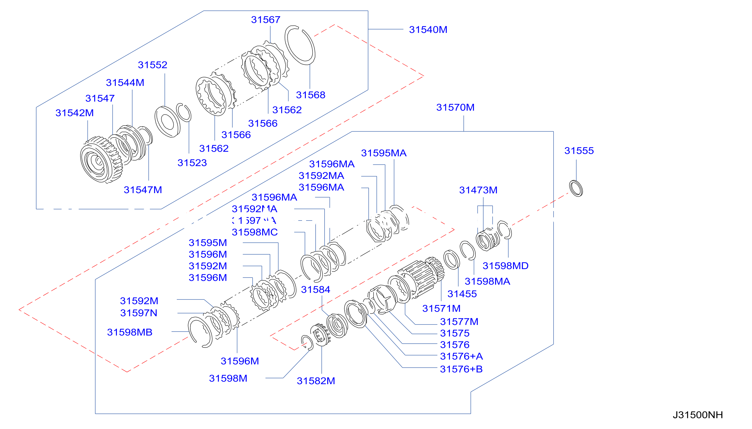 Clutch Band Servo Low Reverse Clutch Parts