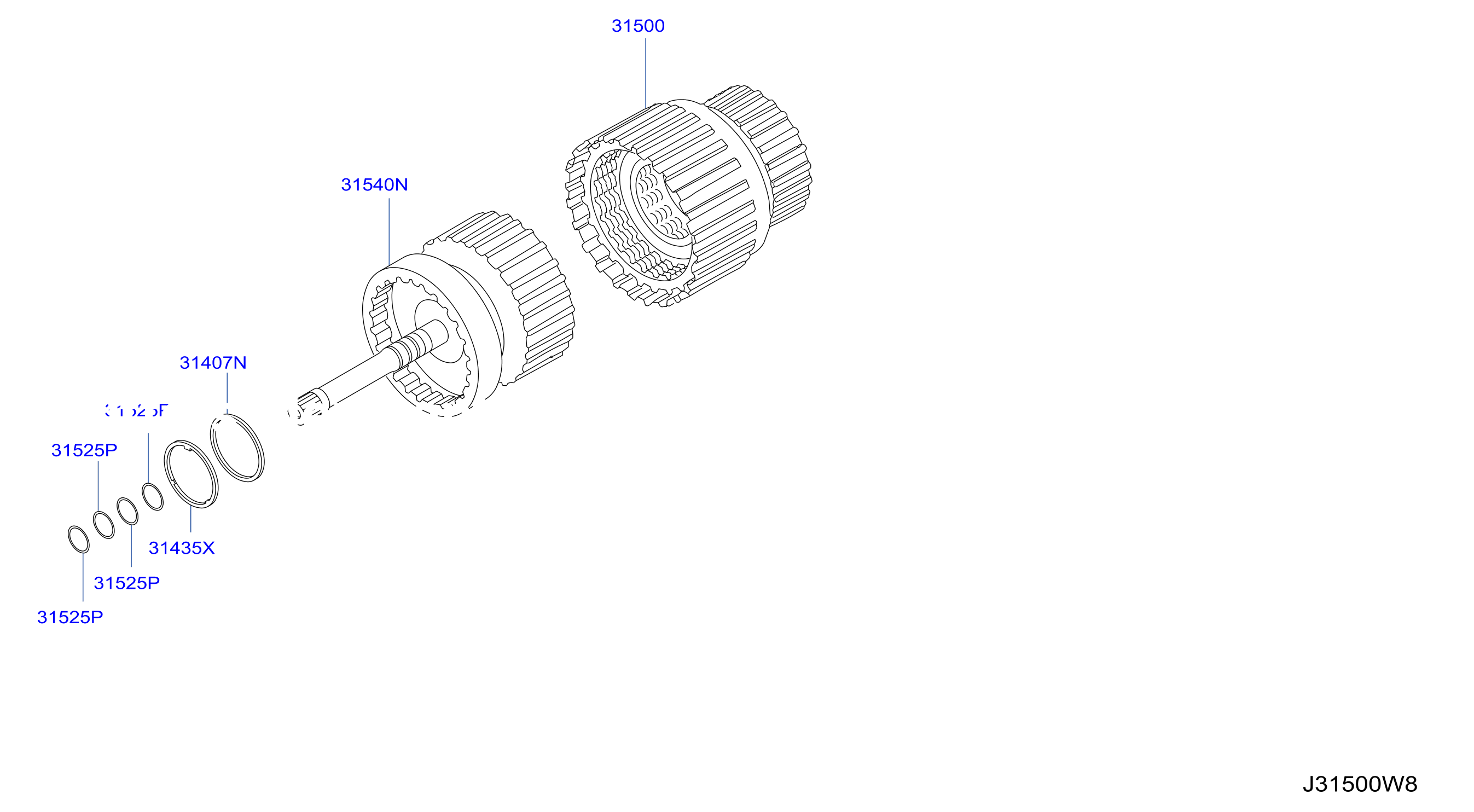 Clutch Band Servo Low Reverse Clutch Parts