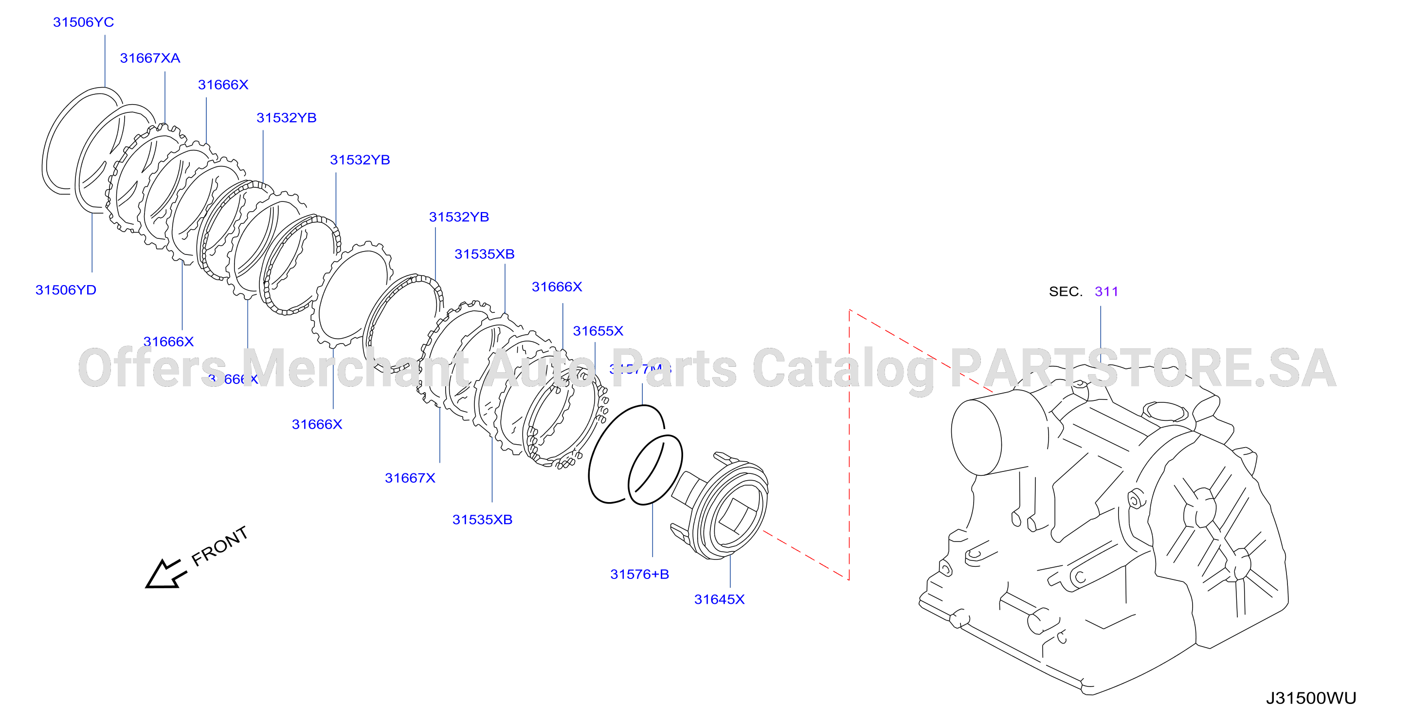 Clutch Band Servo Low Reverse Brake Parts