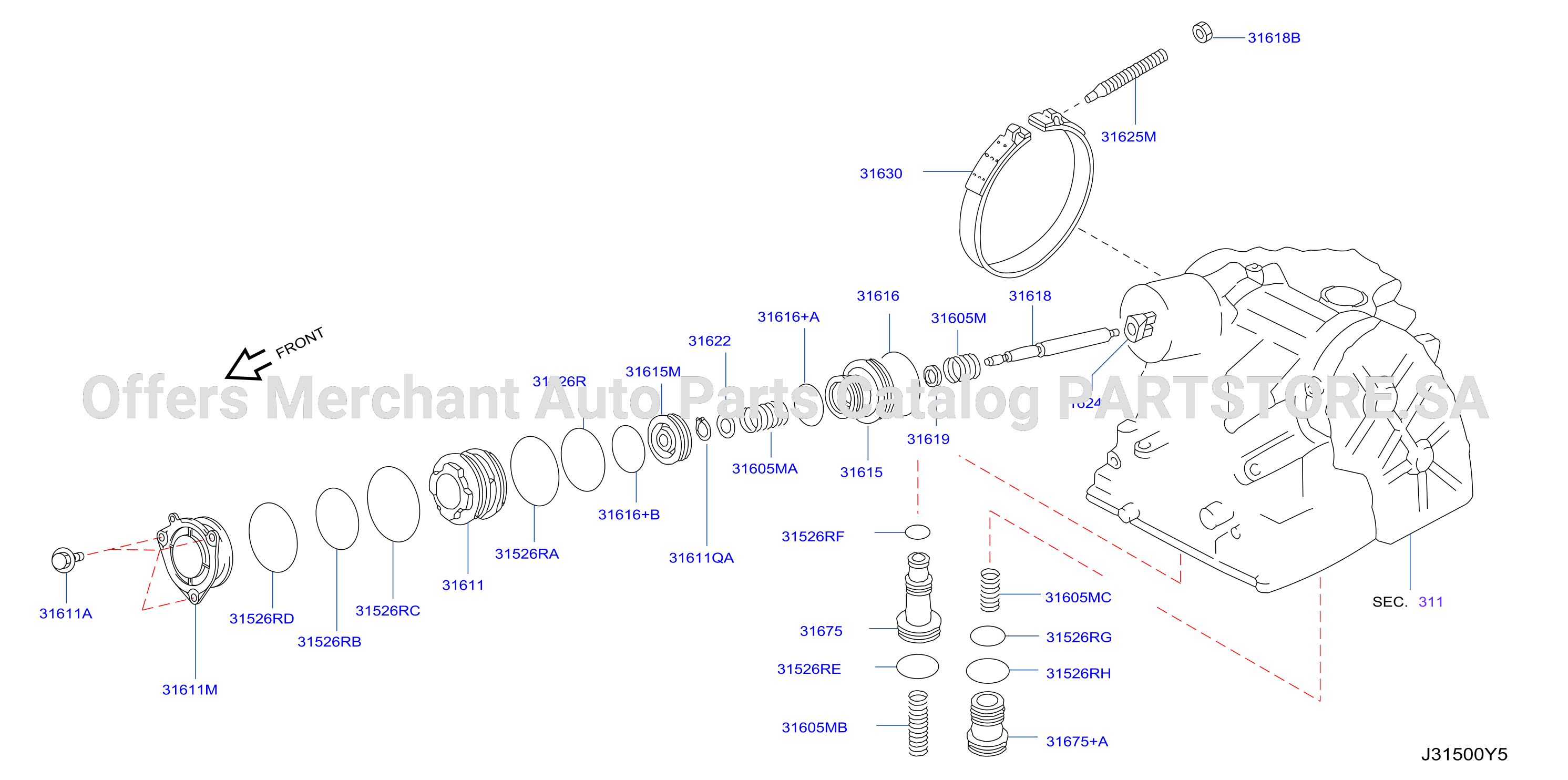 Clutch Band Servo Servo Parts