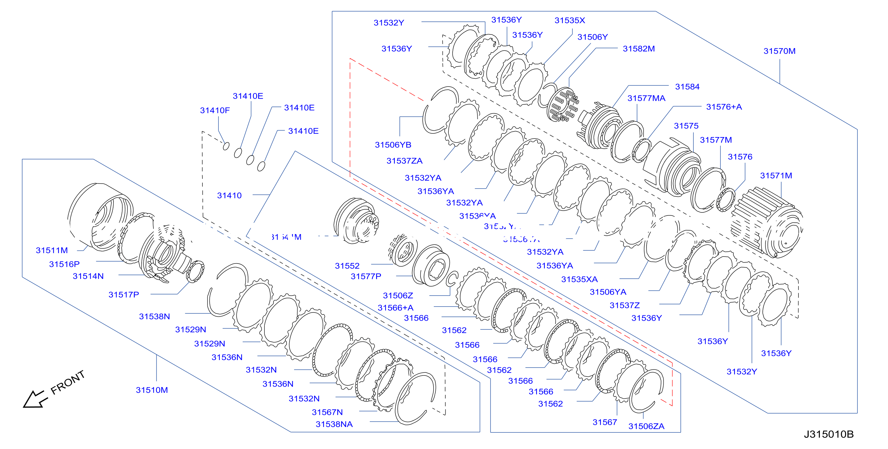 Clutch Band Servo Low Reverse Clutch Parts
