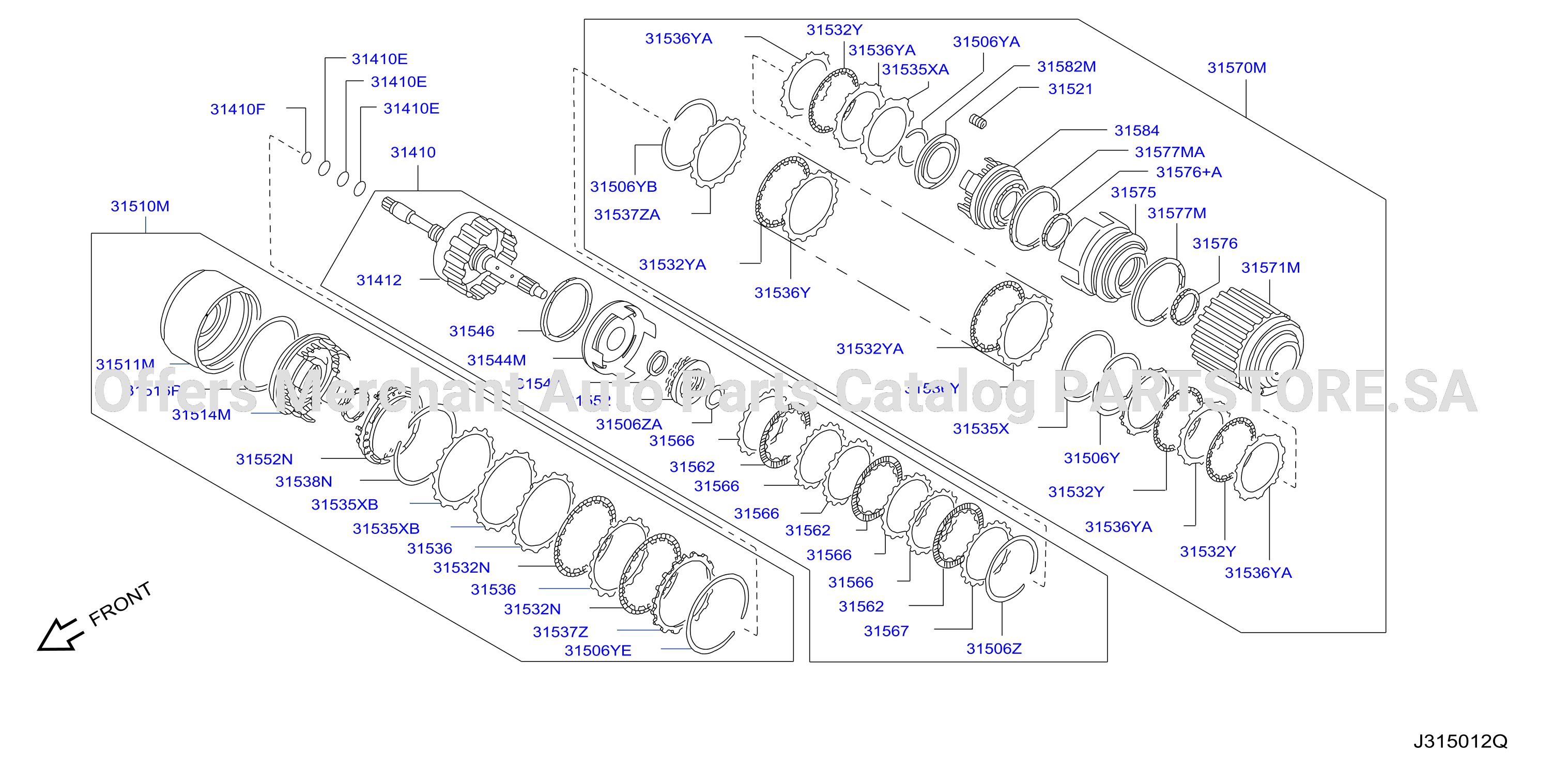 Clutch Band Servo Low Reverse Clutch Parts