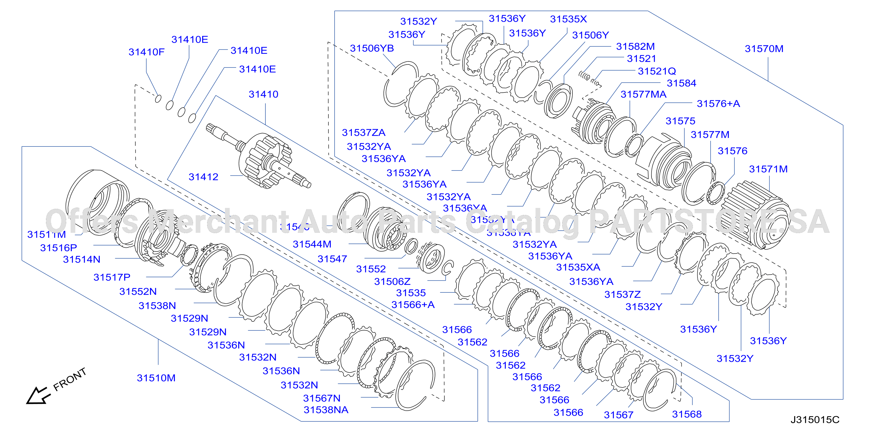 Clutch Band Servo Low Reverse Clutch Parts