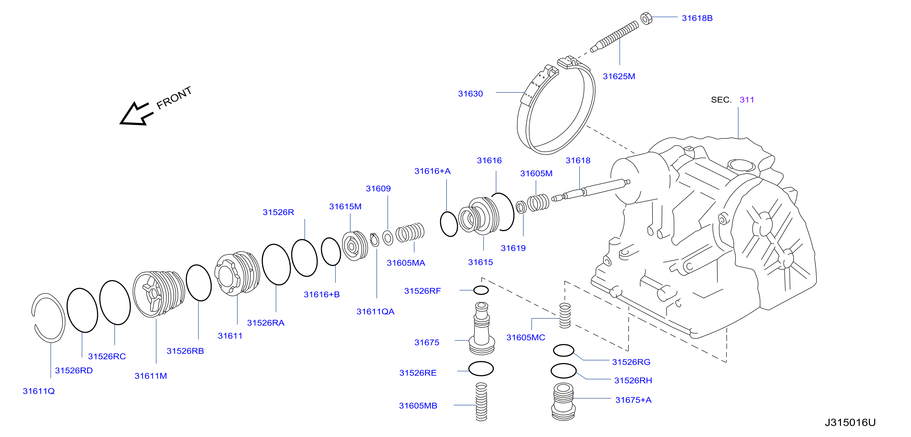 Clutch Band Servo Servo Parts