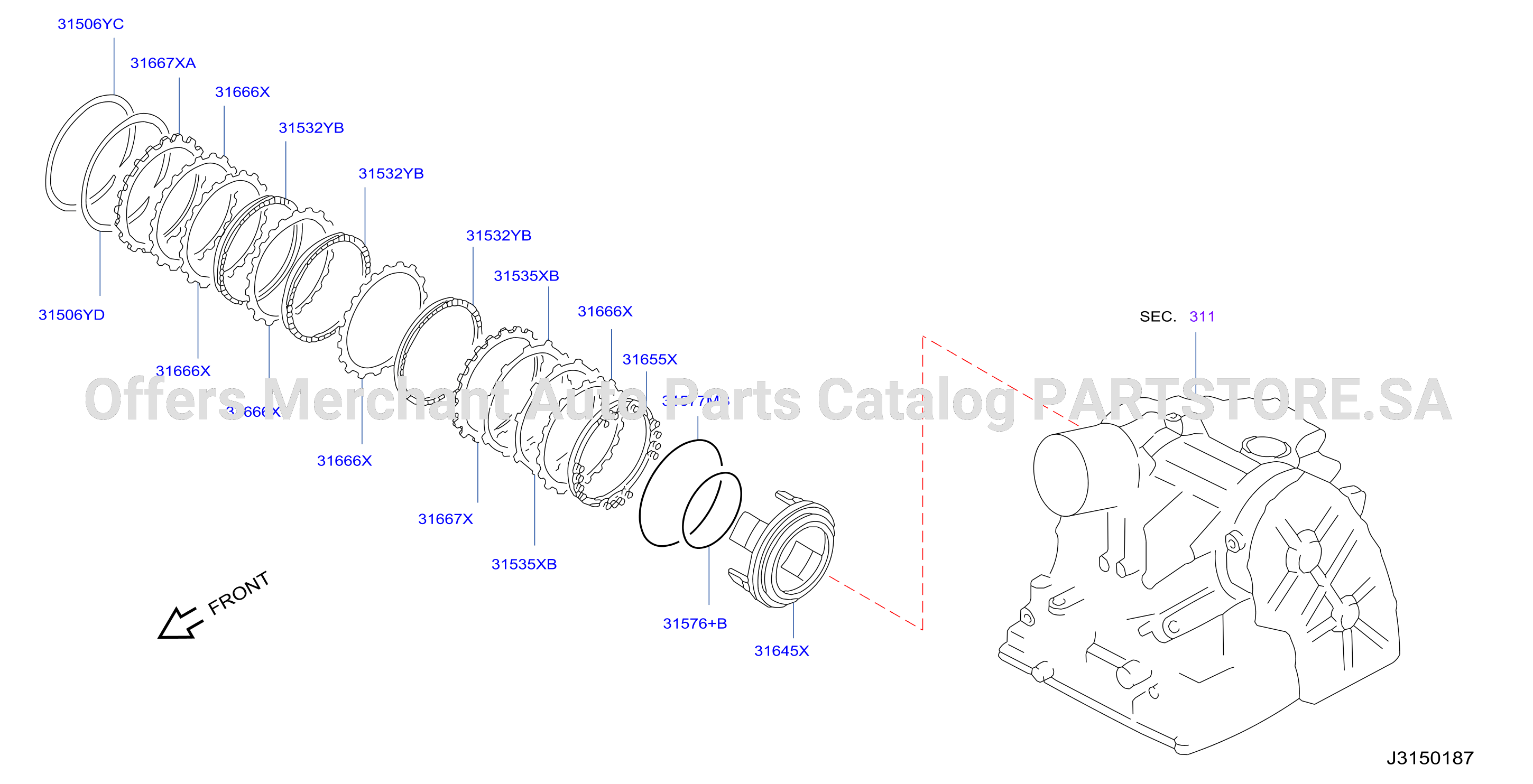 Clutch Band Servo Low Reverse Brake Parts