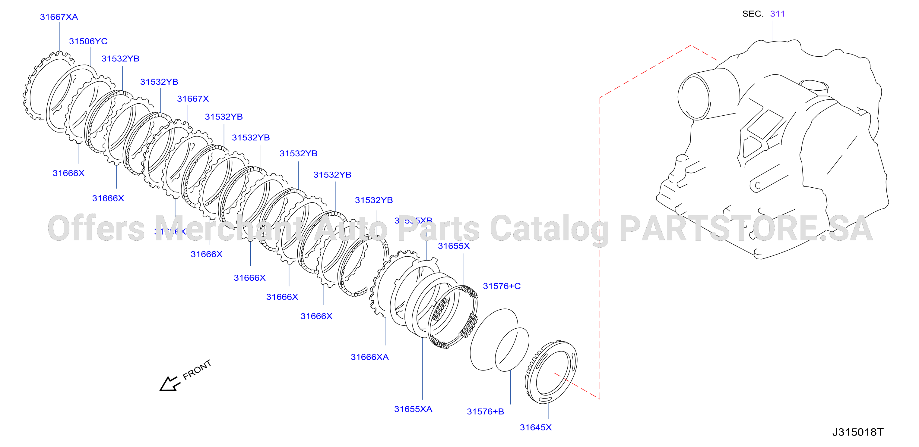 Clutch Band Servo Low Reverse Brake Parts