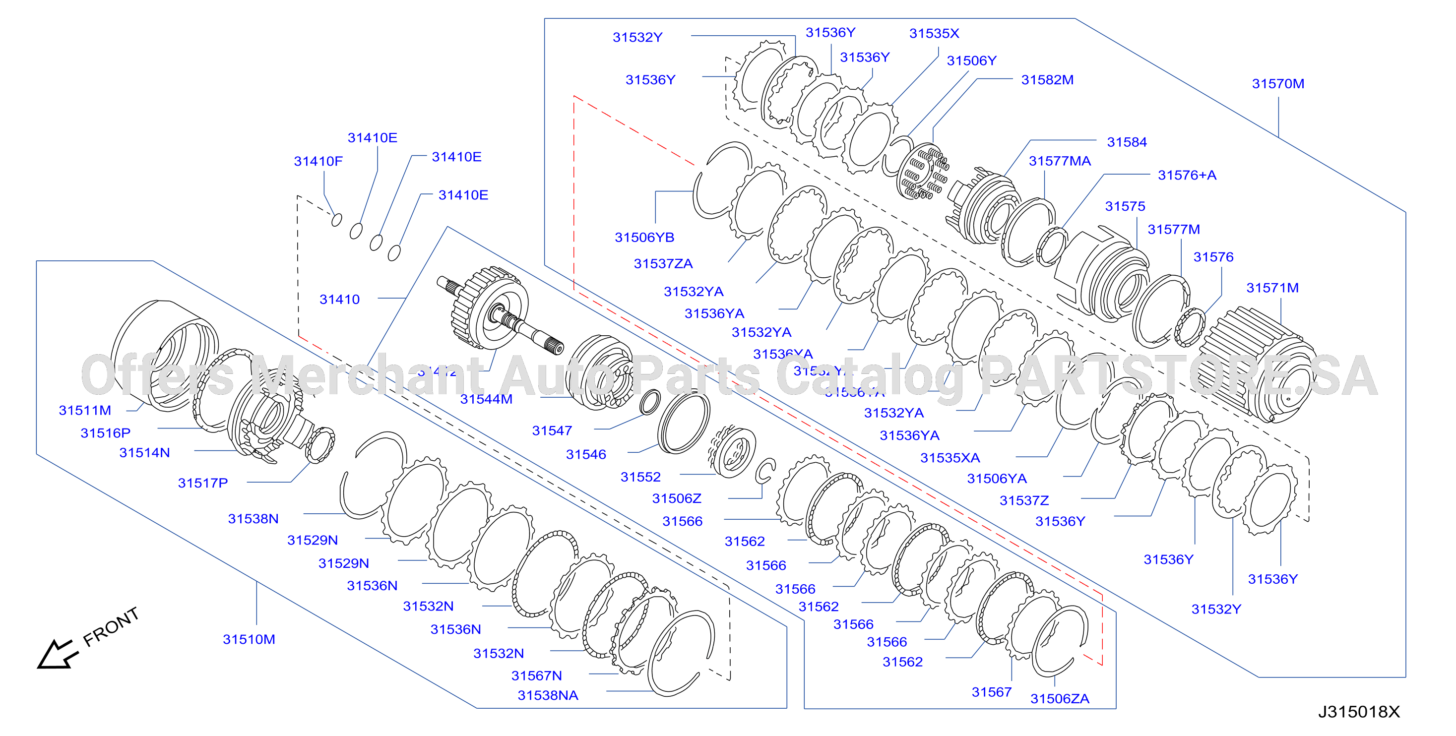 Clutch Band Servo Low Reverse Clutch Parts