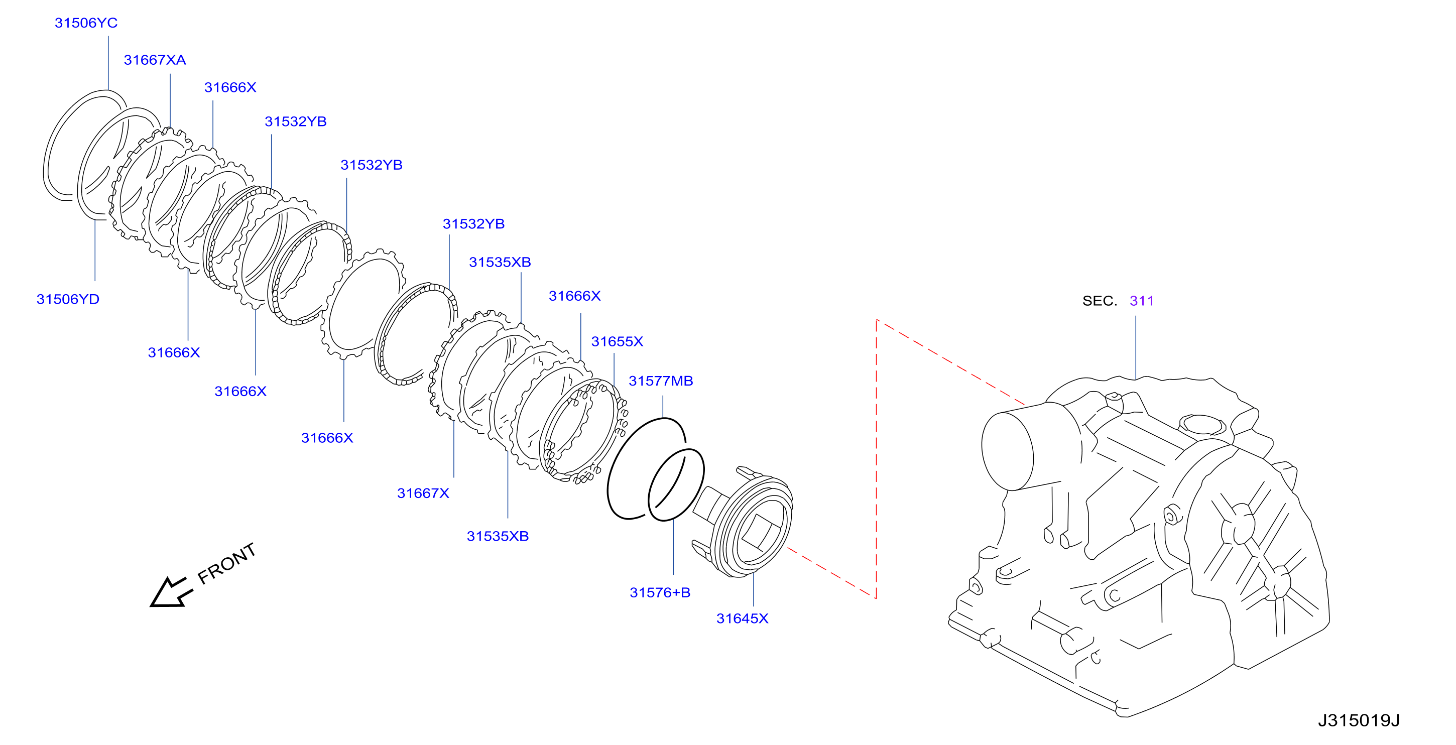 Clutch Band Servo Low Reverse Brake Parts