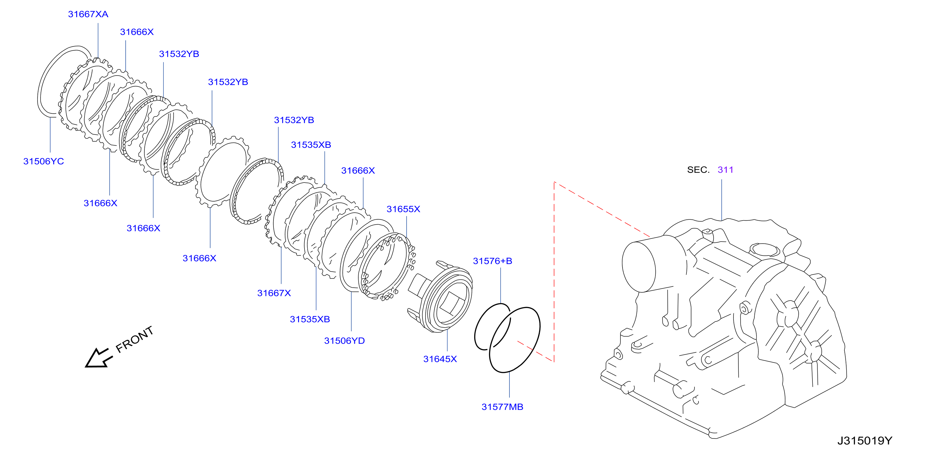 Clutch Band Servo Low Reverse Brake Parts