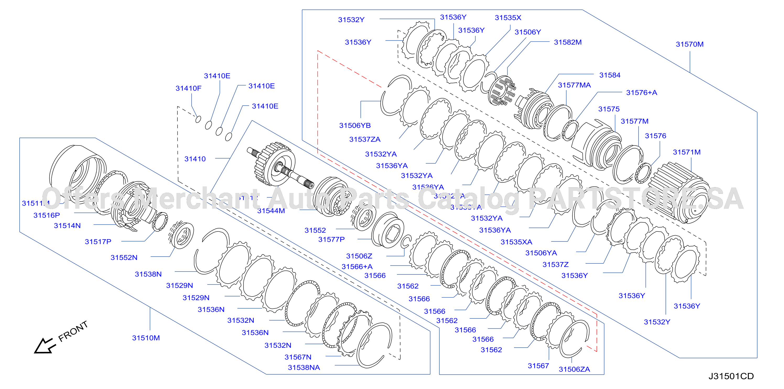 Clutch Band Servo Low Reverse Clutch Parts