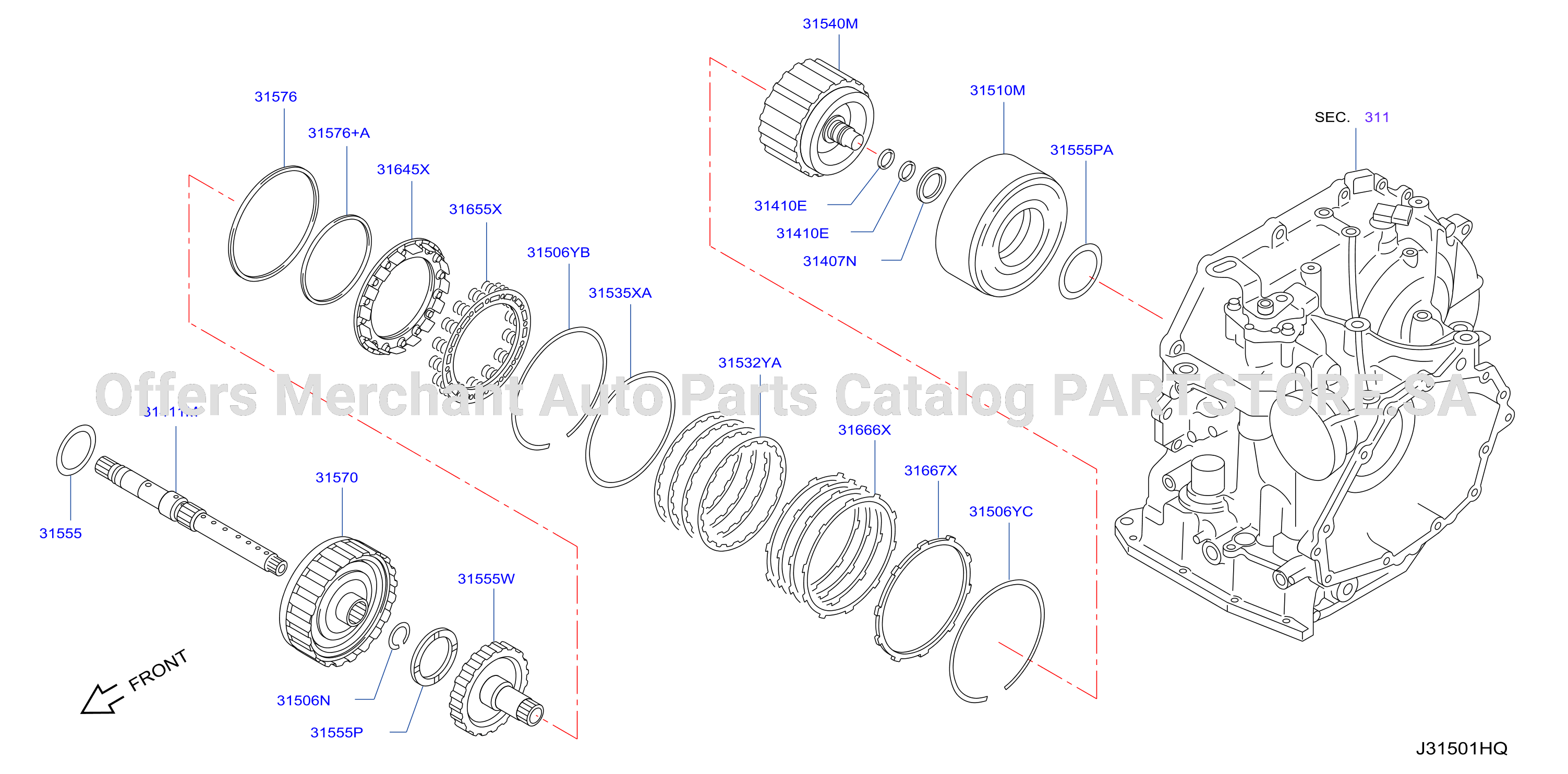 Clutch Band Servo Low Reverse Clutch Parts