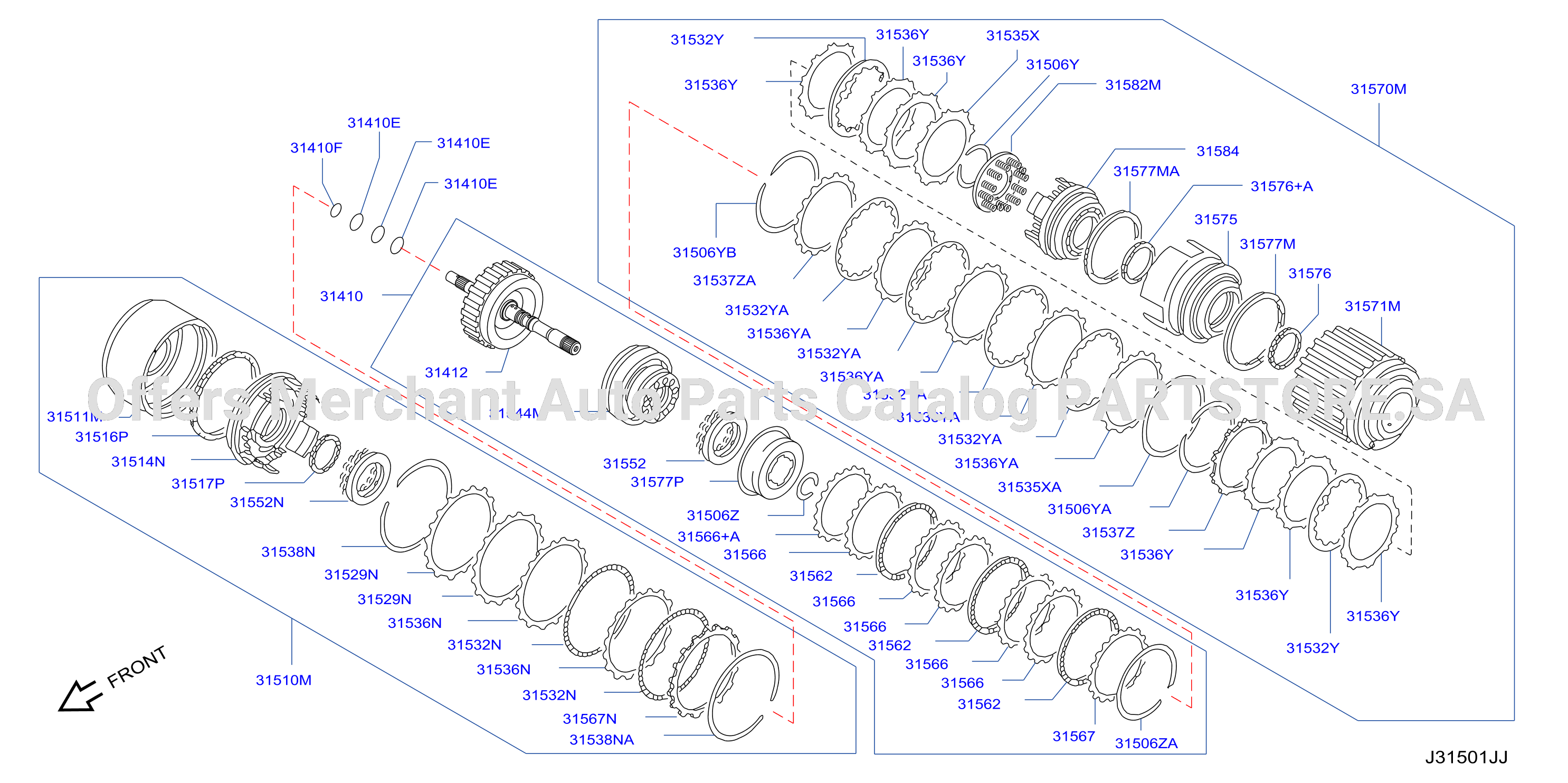 Clutch Band Servo Low Reverse Clutch Parts
